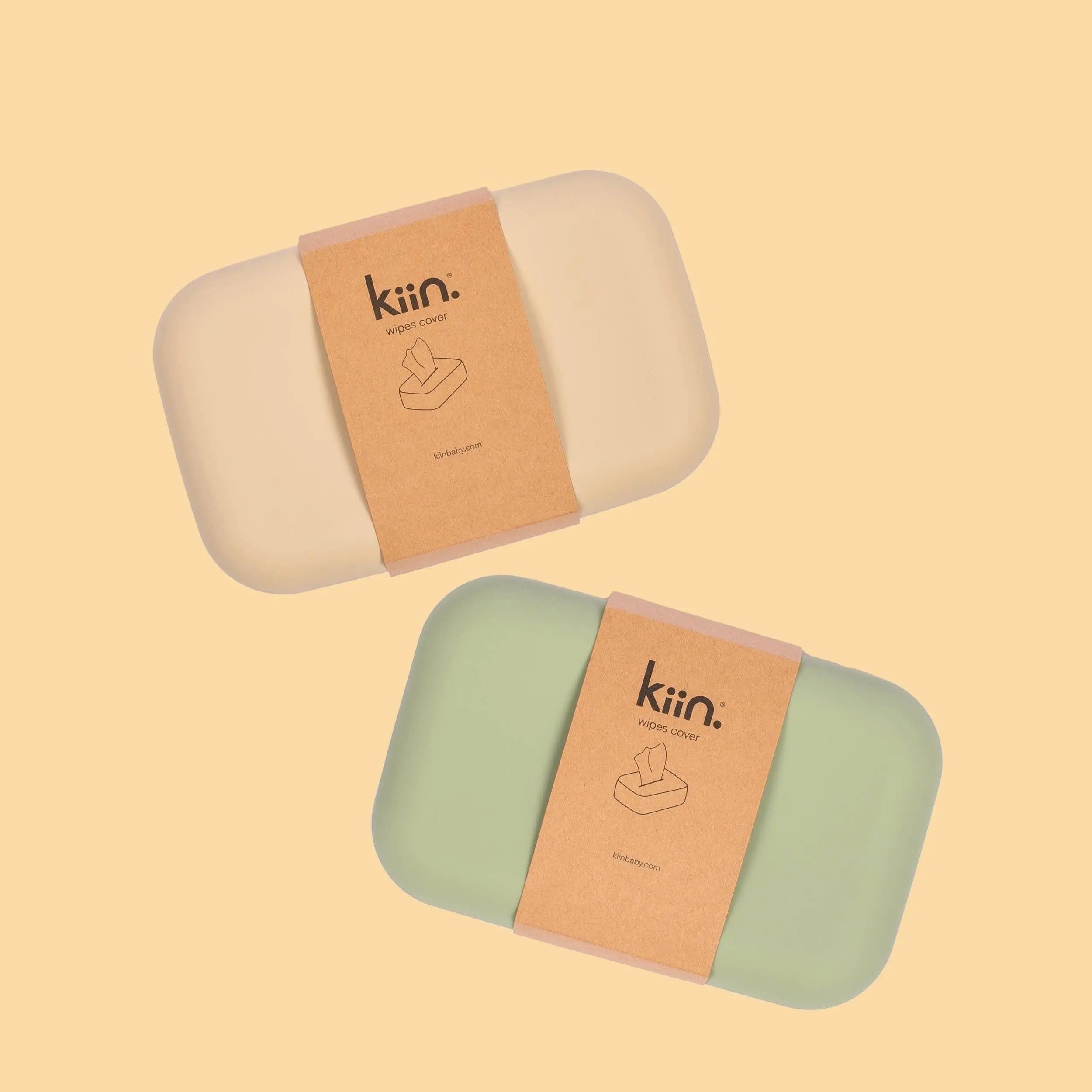 Kiin Baby Silicone Wipes Cover - Sage