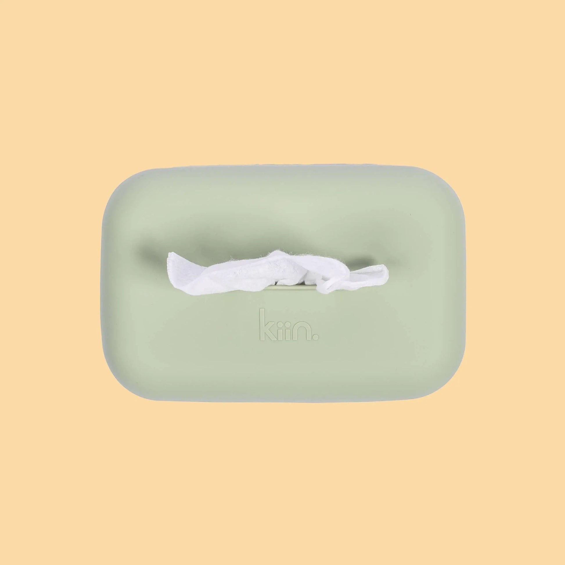 Kiin Baby Silicone Wipes Cover - Sage