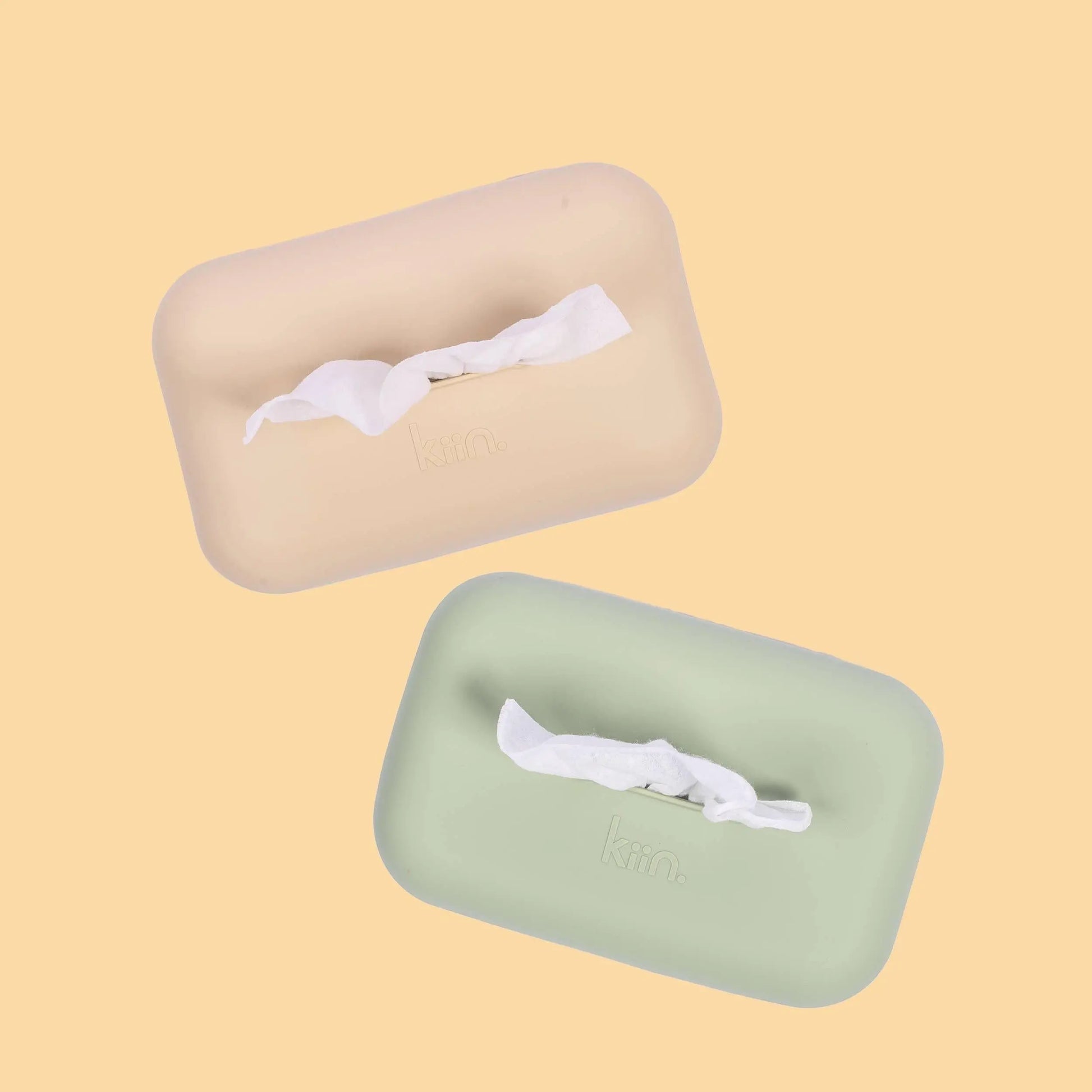 Kiin Baby Silicone Wipes Cover - Vanilla