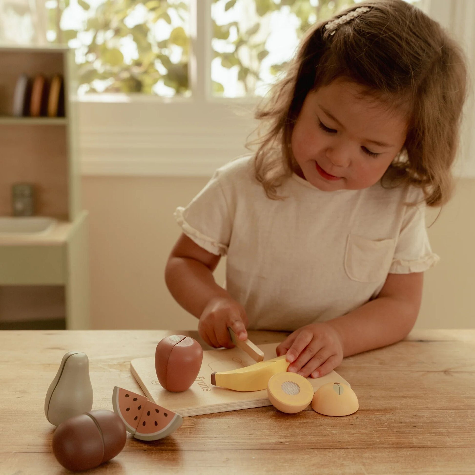 Wooden Slicing Fruit
