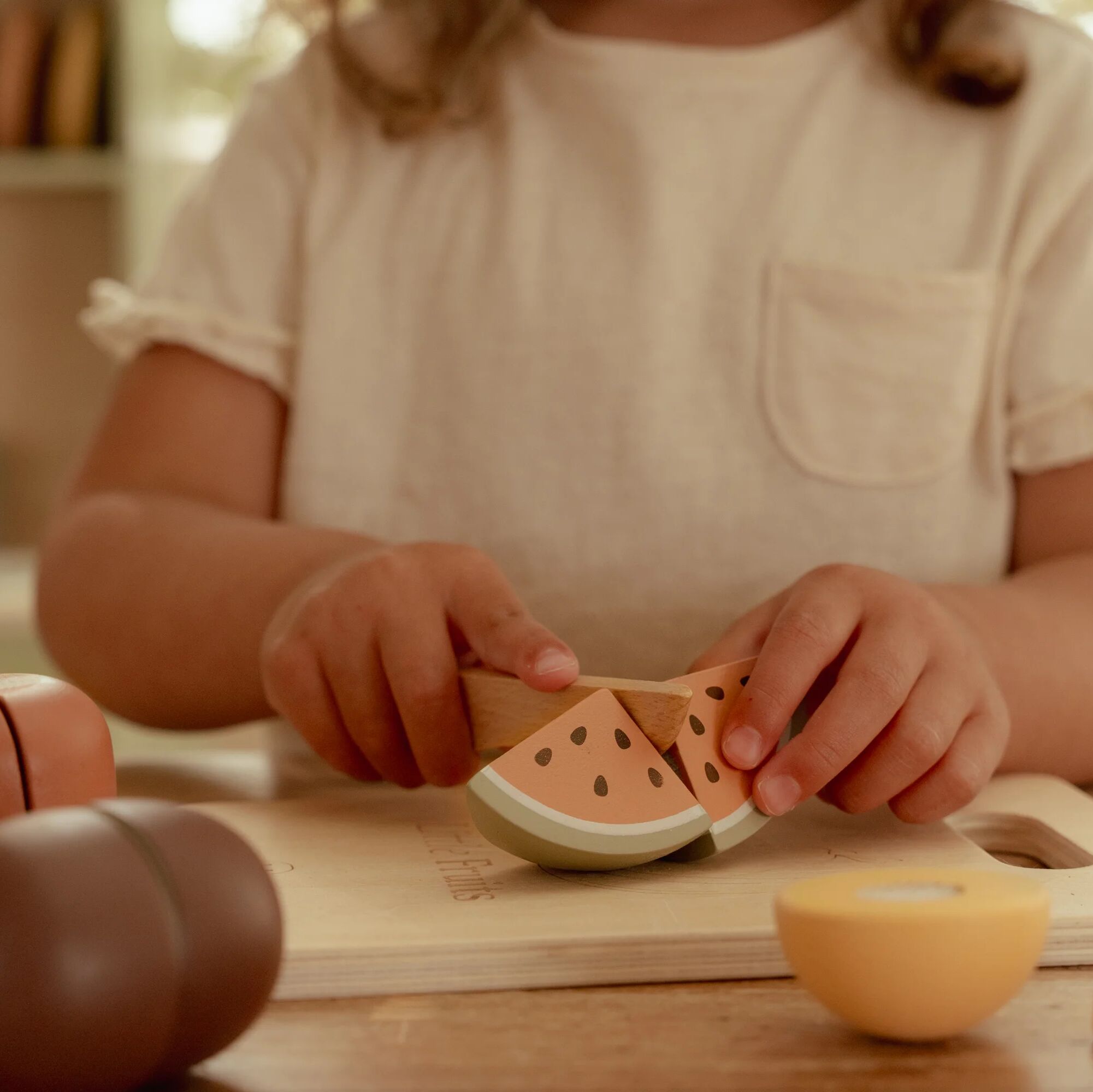 Wooden Slicing Fruit
