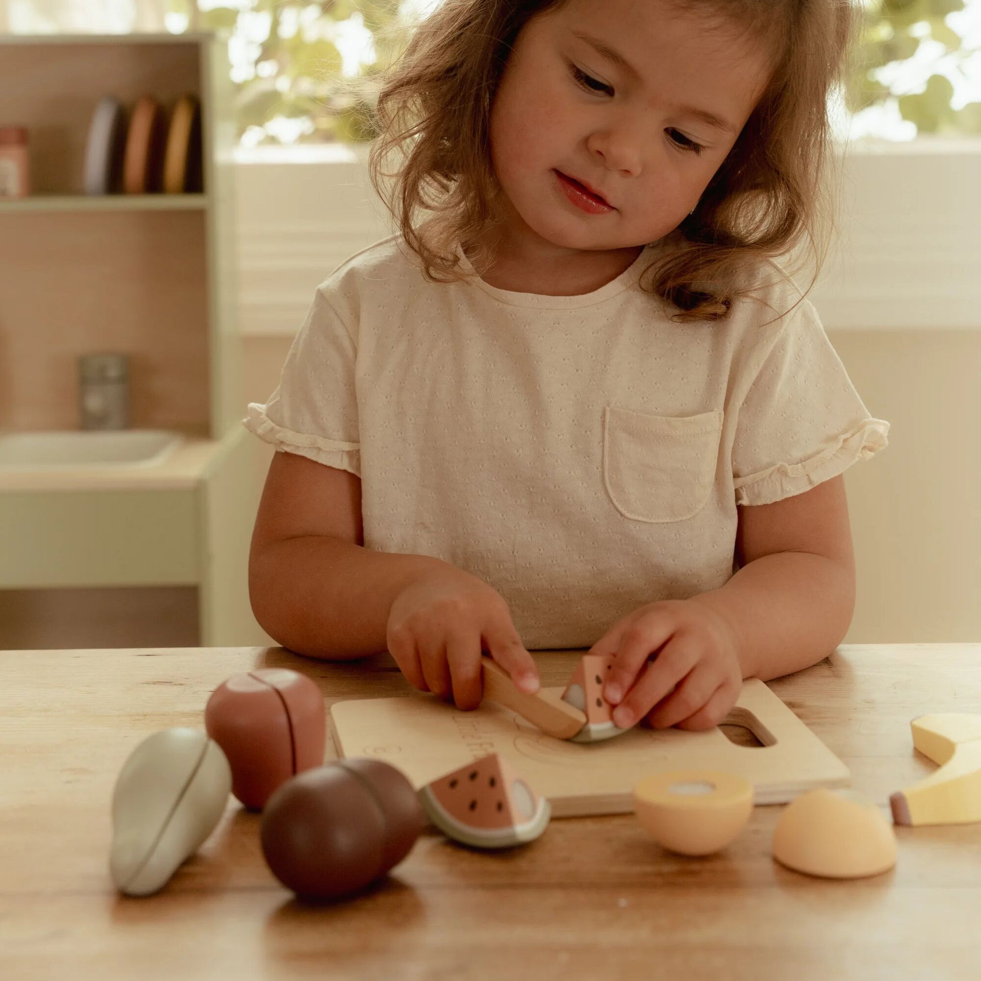 Wooden Slicing Fruit