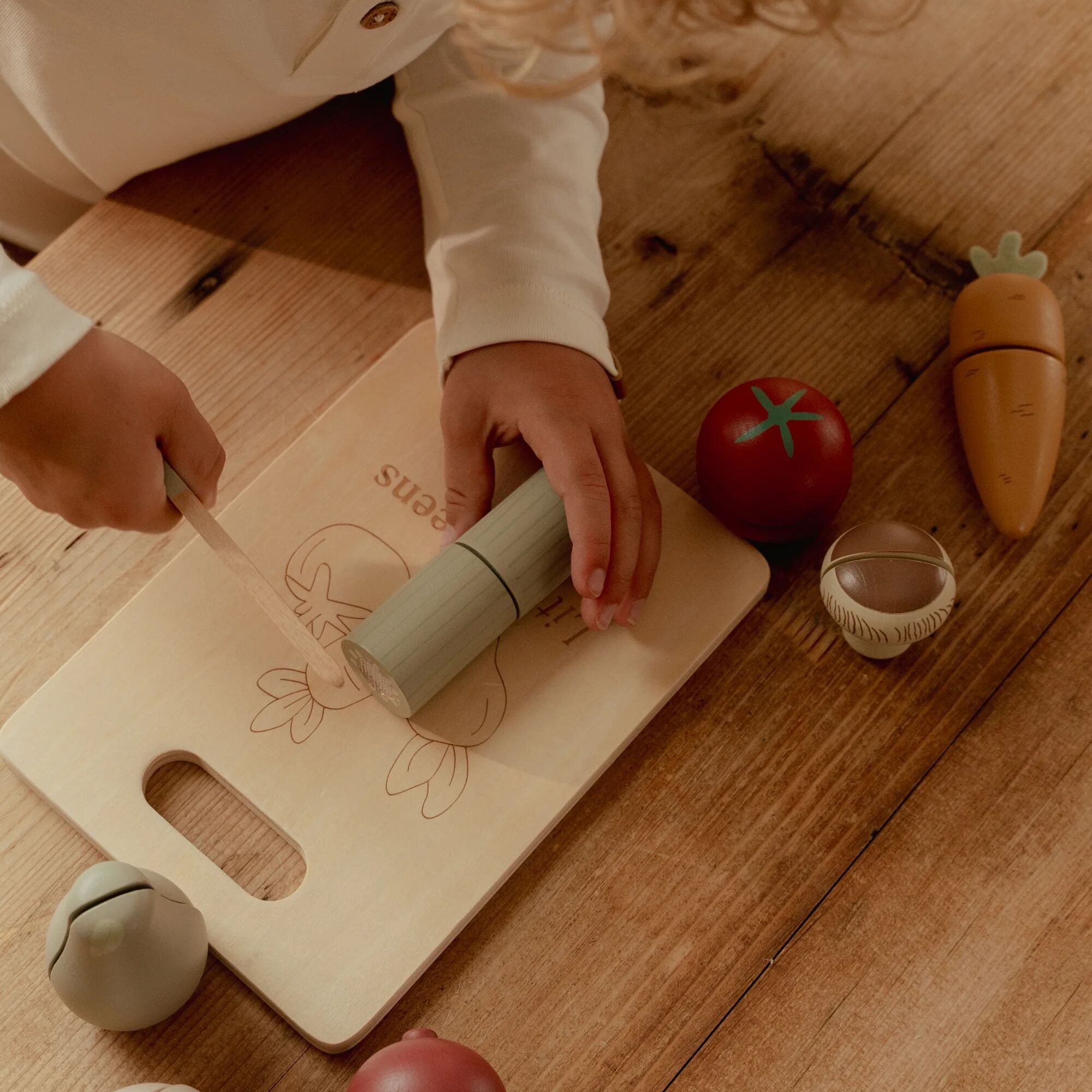 Wooden Cutting Vegetables