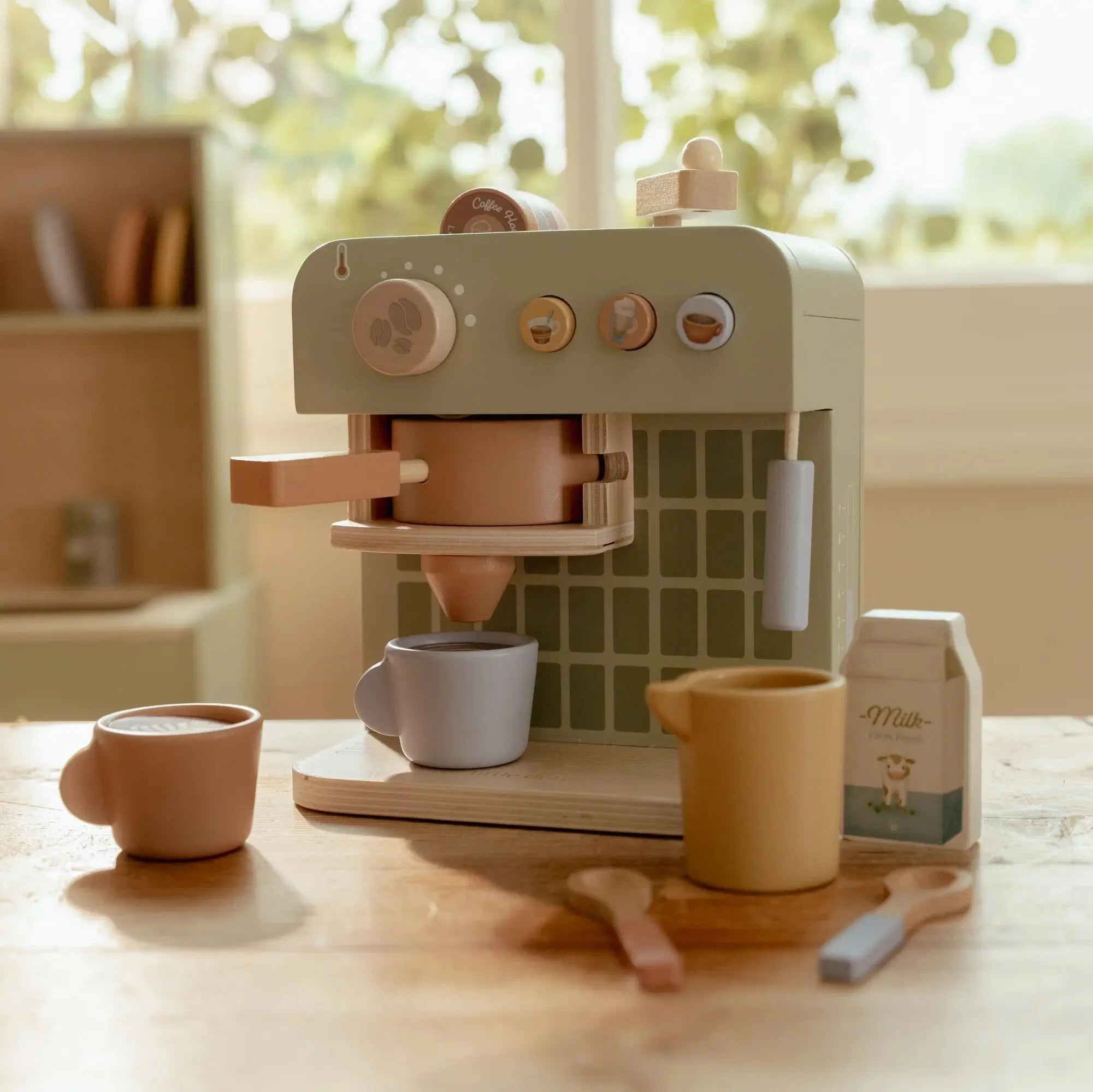 Wooden Coffee Machine