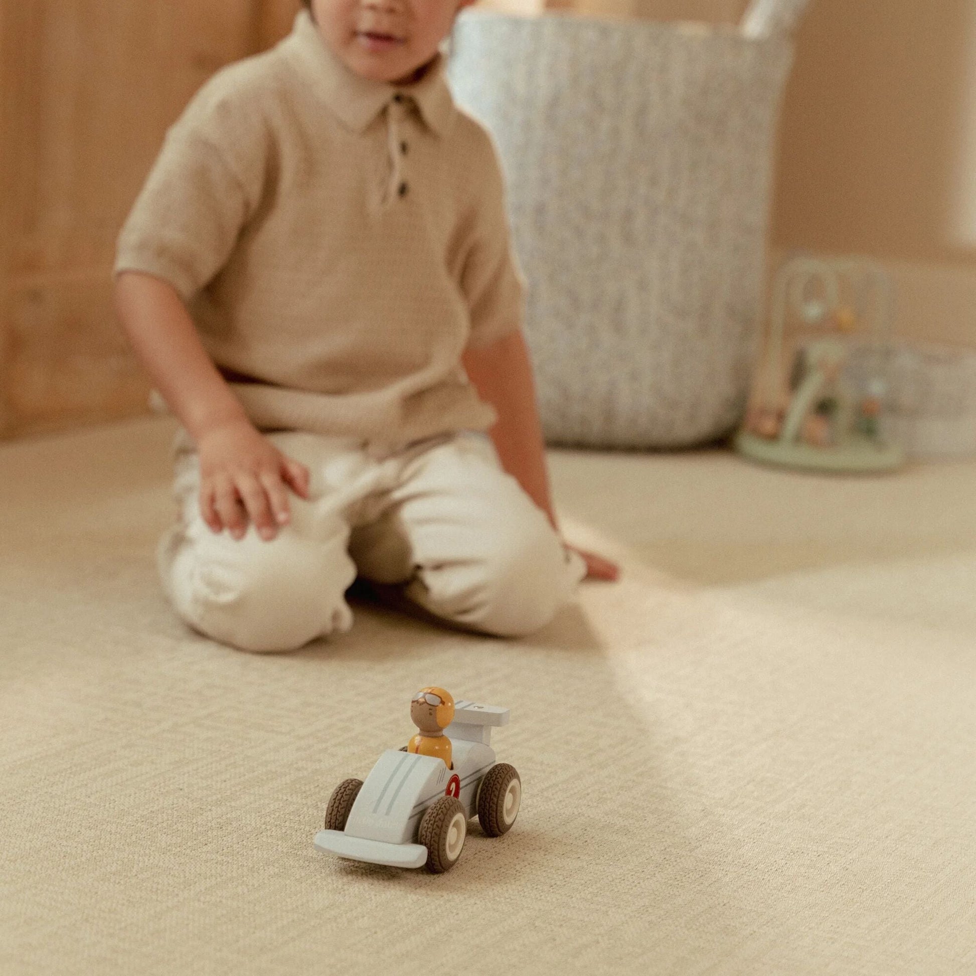 Wooden Pullback Race Cars