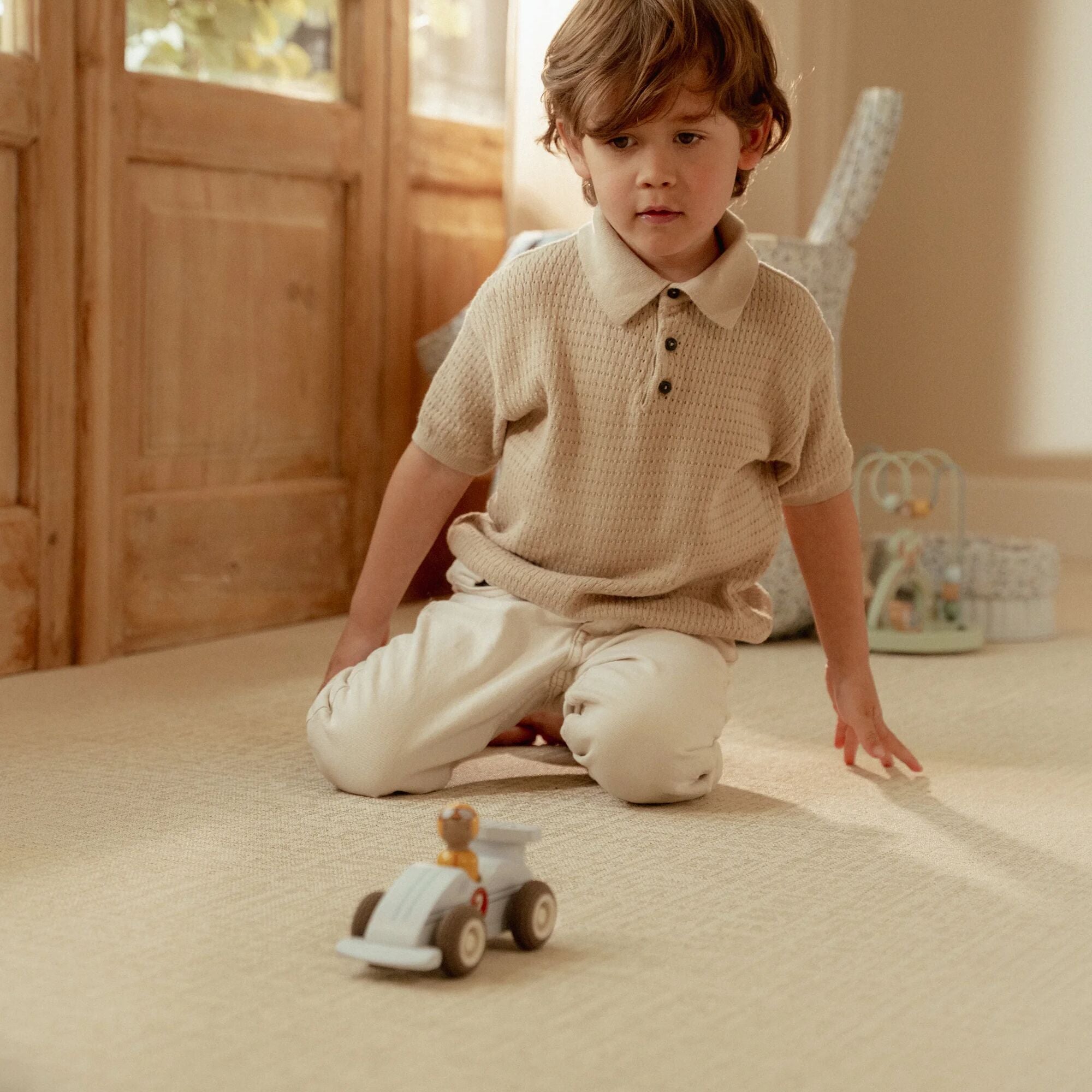 Wooden Pullback Race Cars