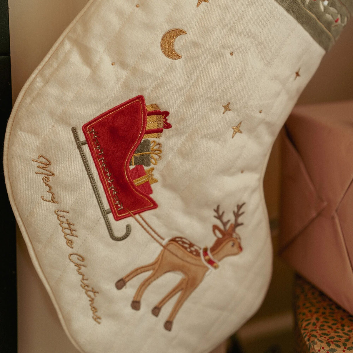 Little Dutch Christmas Stocking styled festive scene