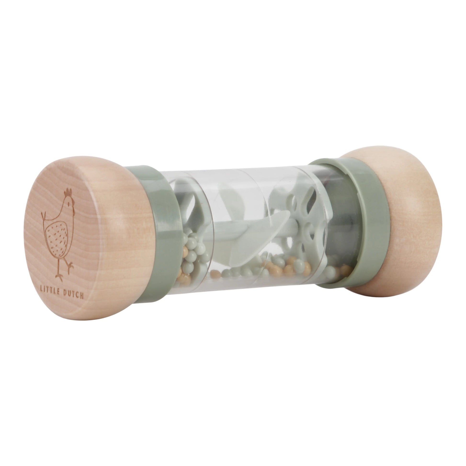 Wooden Rain Rattle - Little Farm