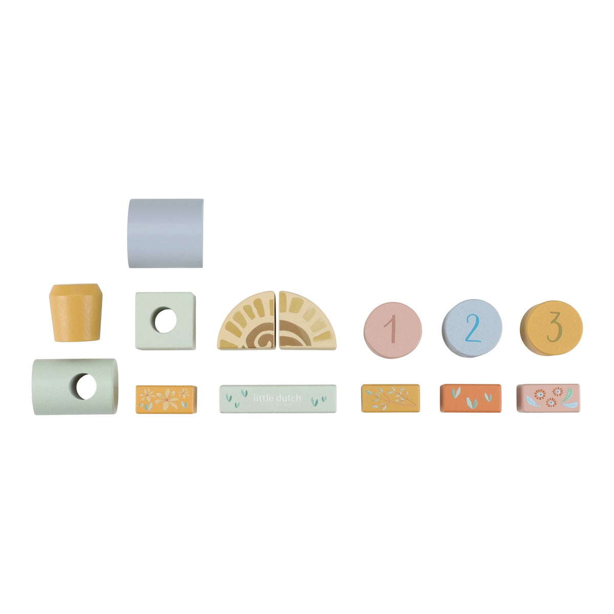 Wooden block train in a nursery