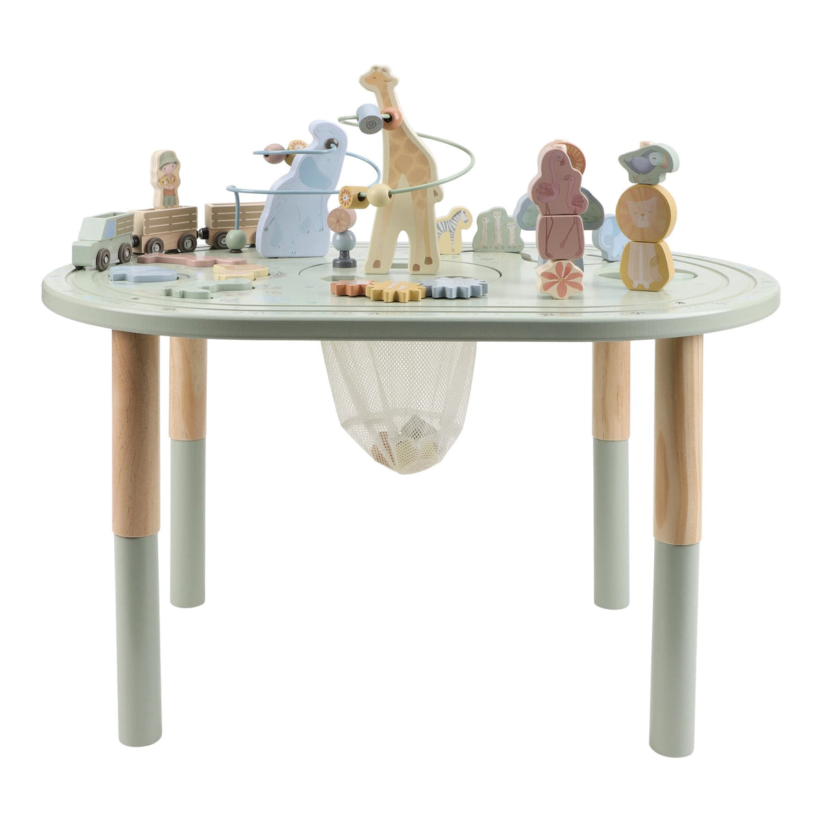Little Dutch Safari Friends Wooden Activity Table XL