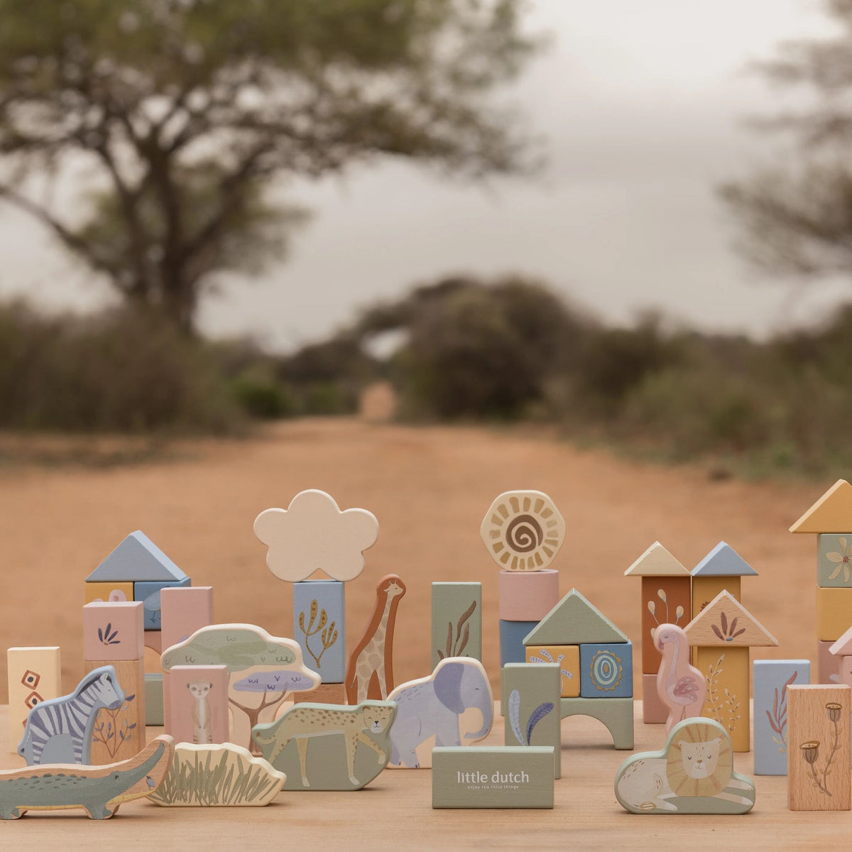 Wooden blocks shapes