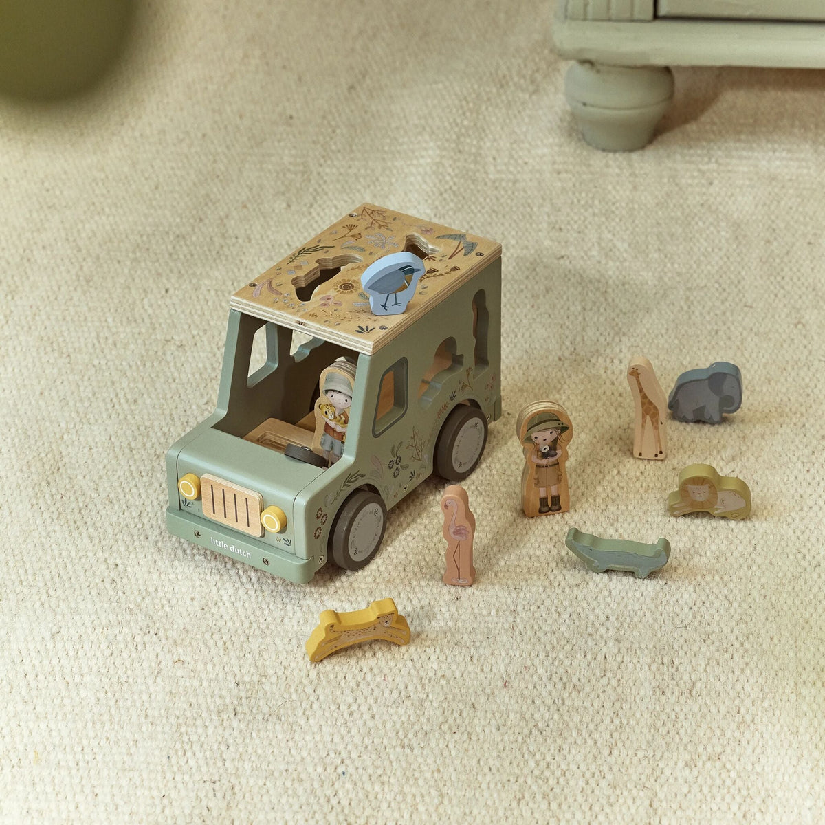 Shape sorter car holes
