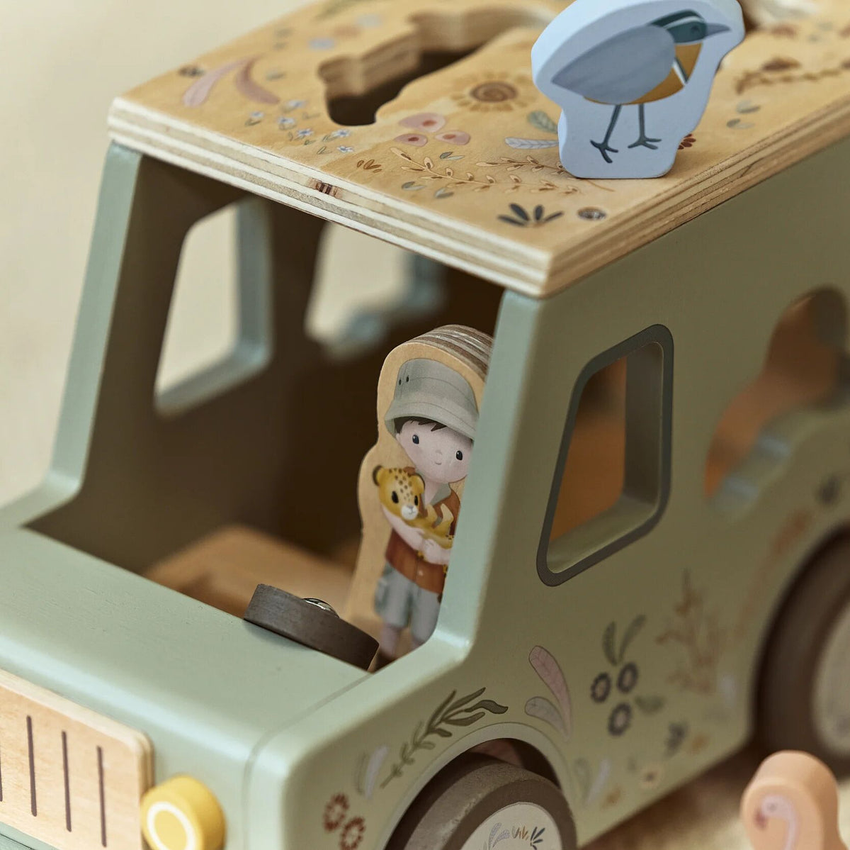 Shape sorter car wheels