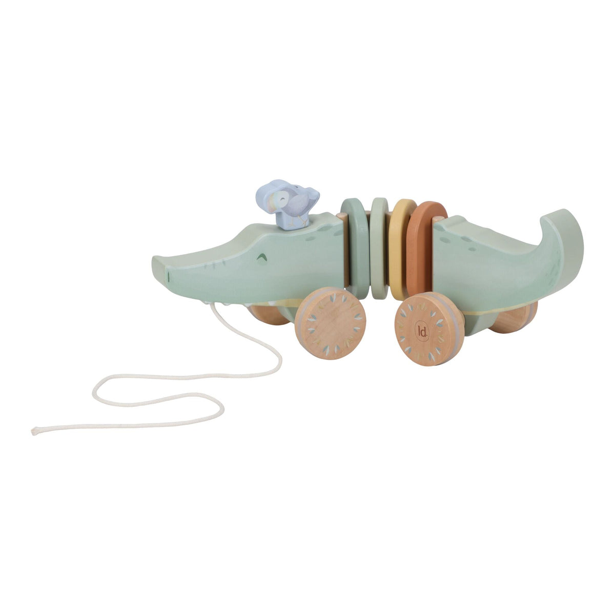 Little Dutch Safari Friends Wooden Pull-Along Crocodile