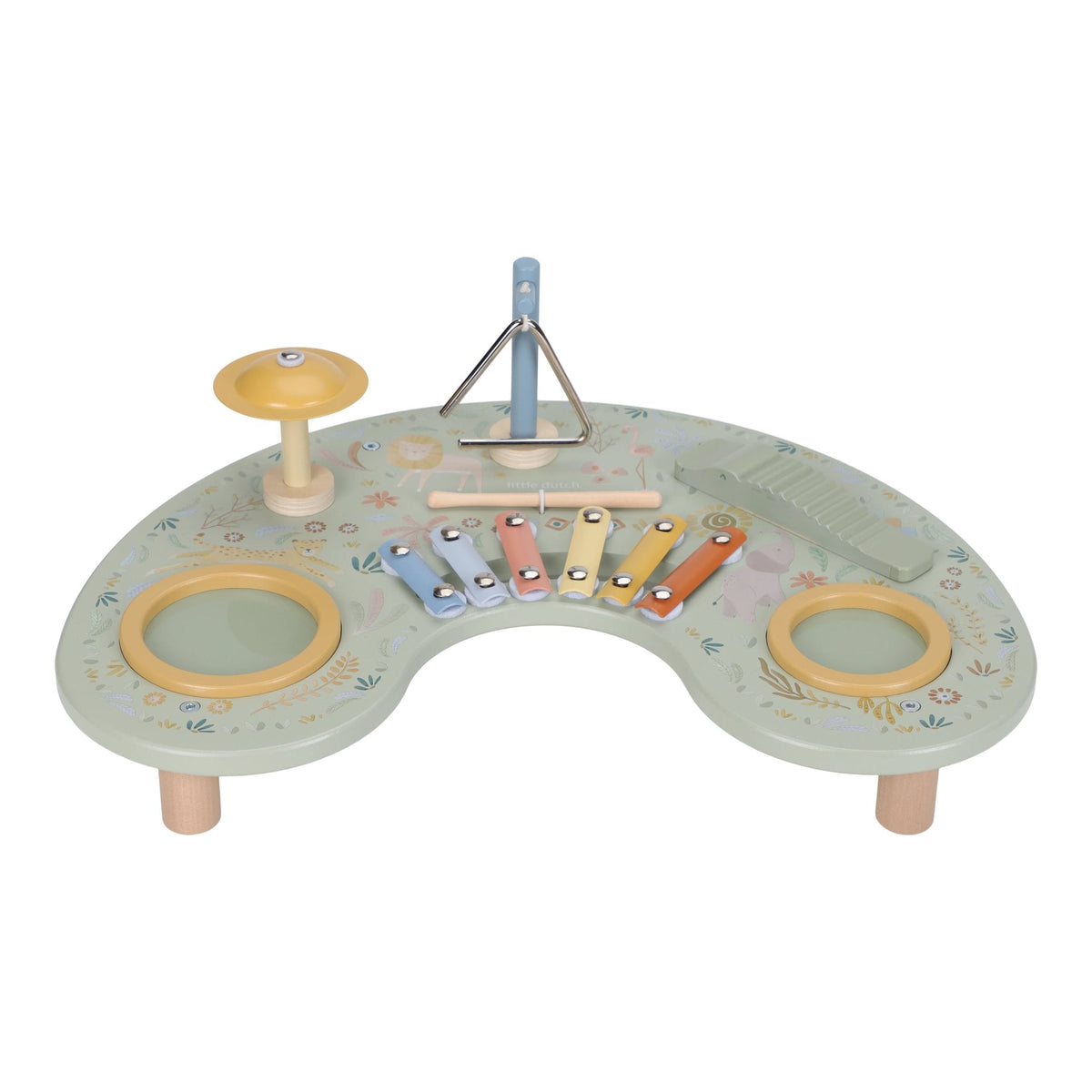 Little Dutch Safari Friends Wooden Music Table