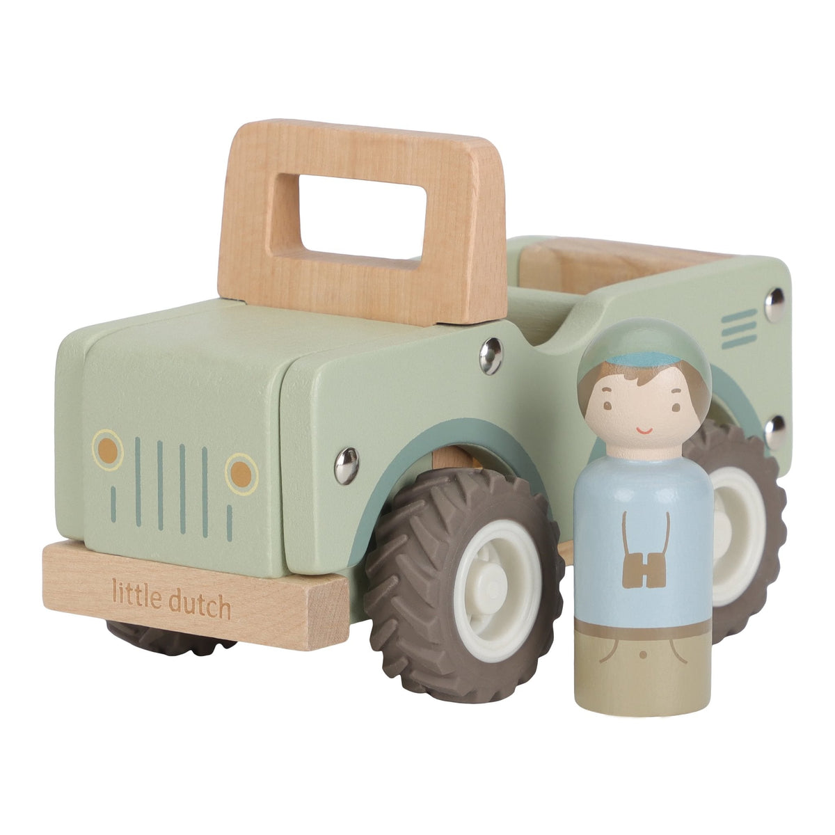 Little Dutch Safari Friends Wooden Safari Car with ranger
