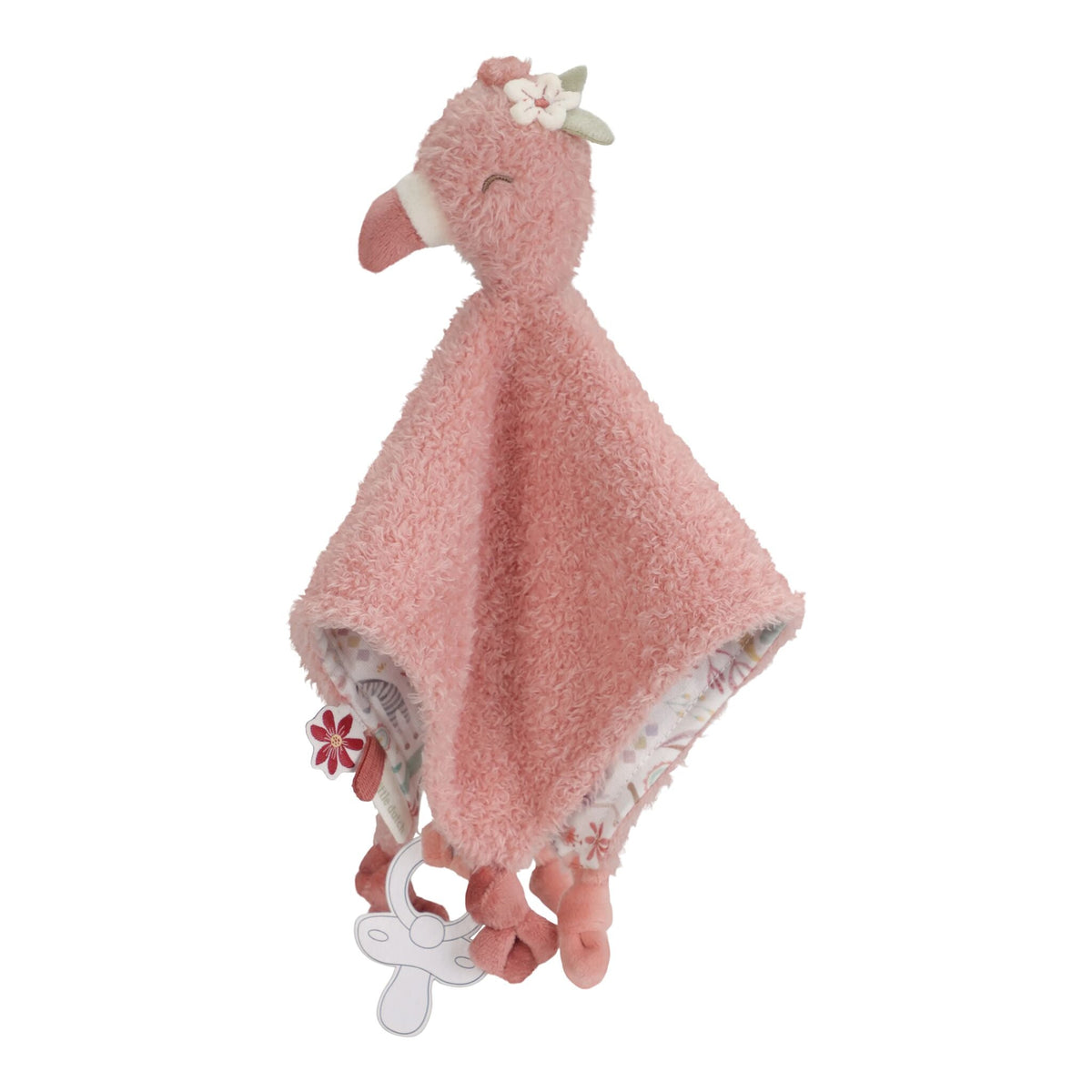 Little Dutch Safari Friends Cuddle Cloth Flamingo baby comforter