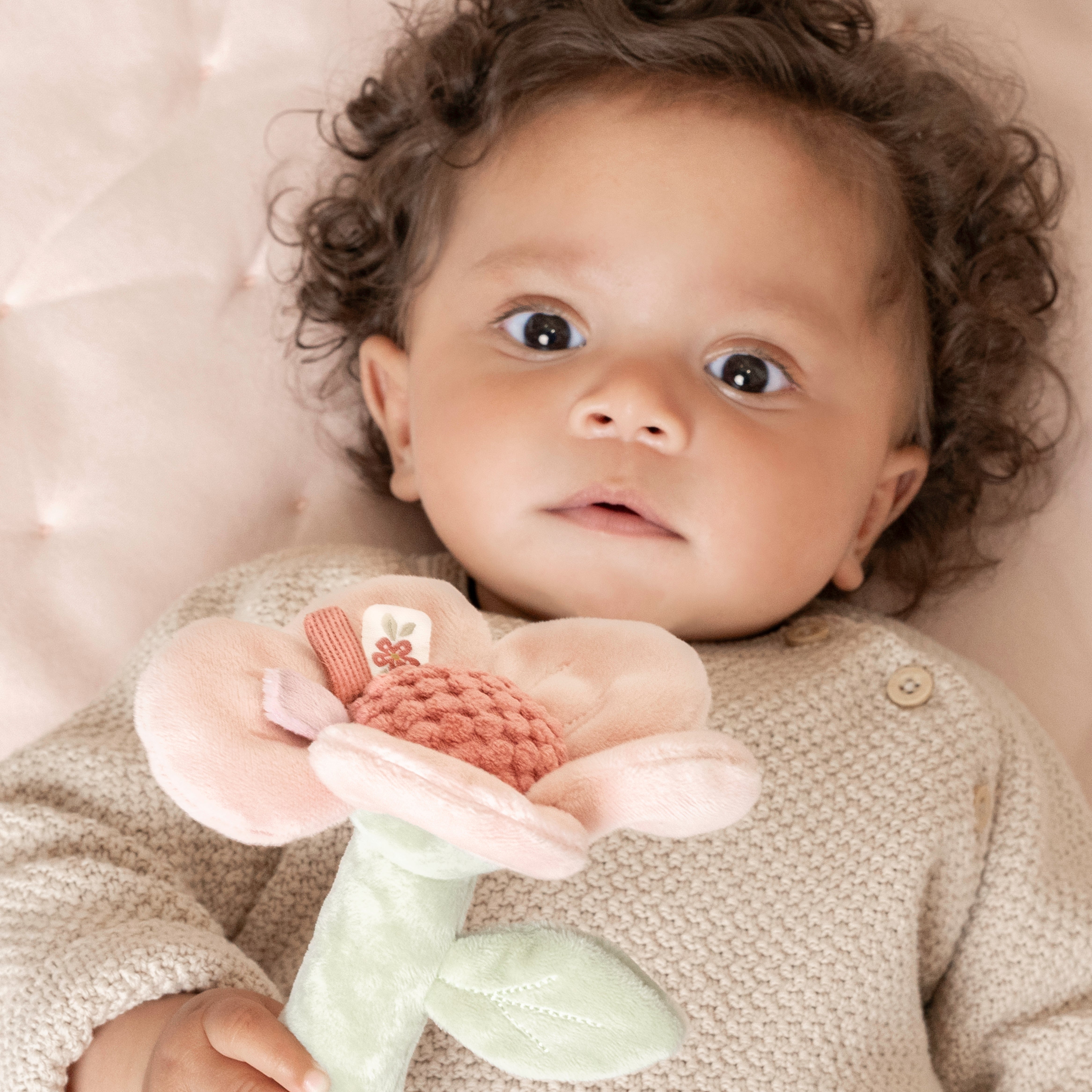 Flower Rattle - Pink