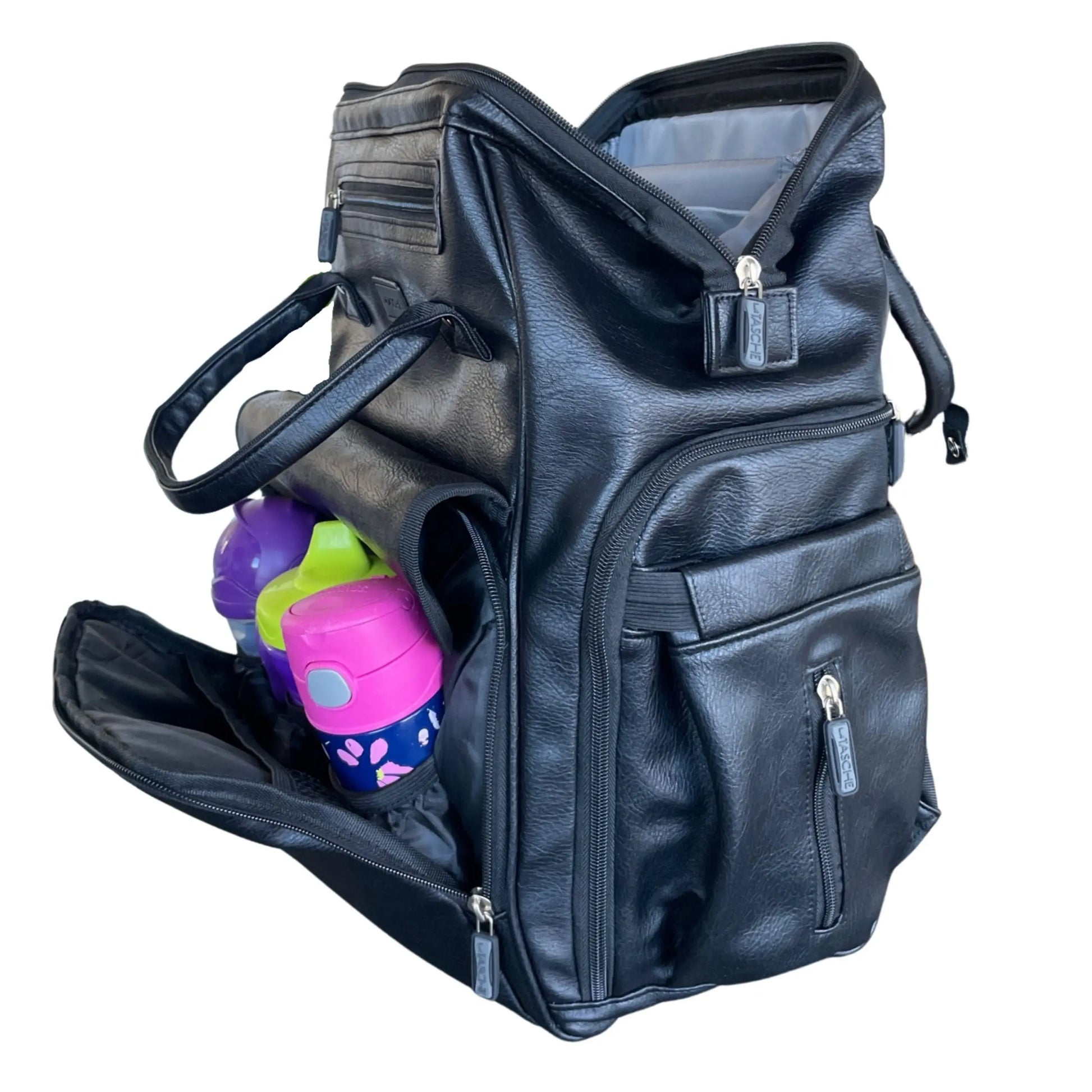 LaTASCHE Vogue Nappy Bag - Black Vegan Leather