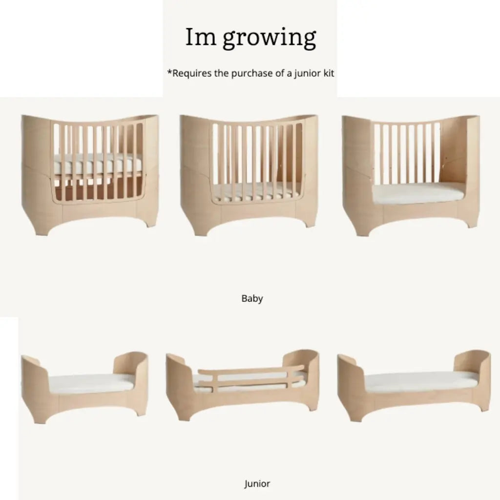 Leander Classic Cot, Chest & Mattress Nursery Package - Whitewash