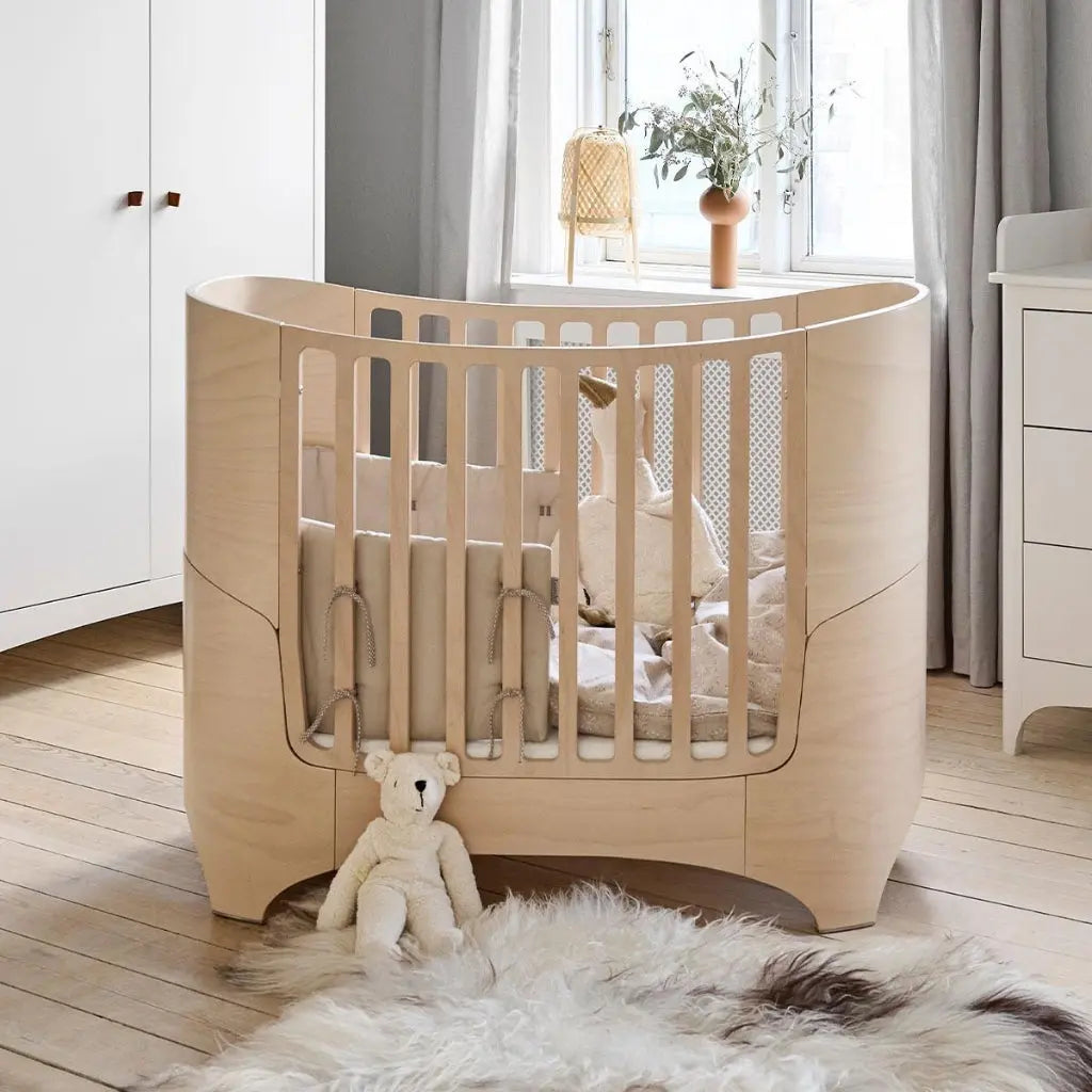 Leander Classic Cot, Chest & Mattress Nursery Package - Whitewash