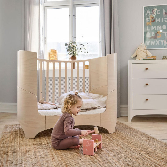 Leander Classic Cot, Chest & Mattress Nursery Package - Whitewash