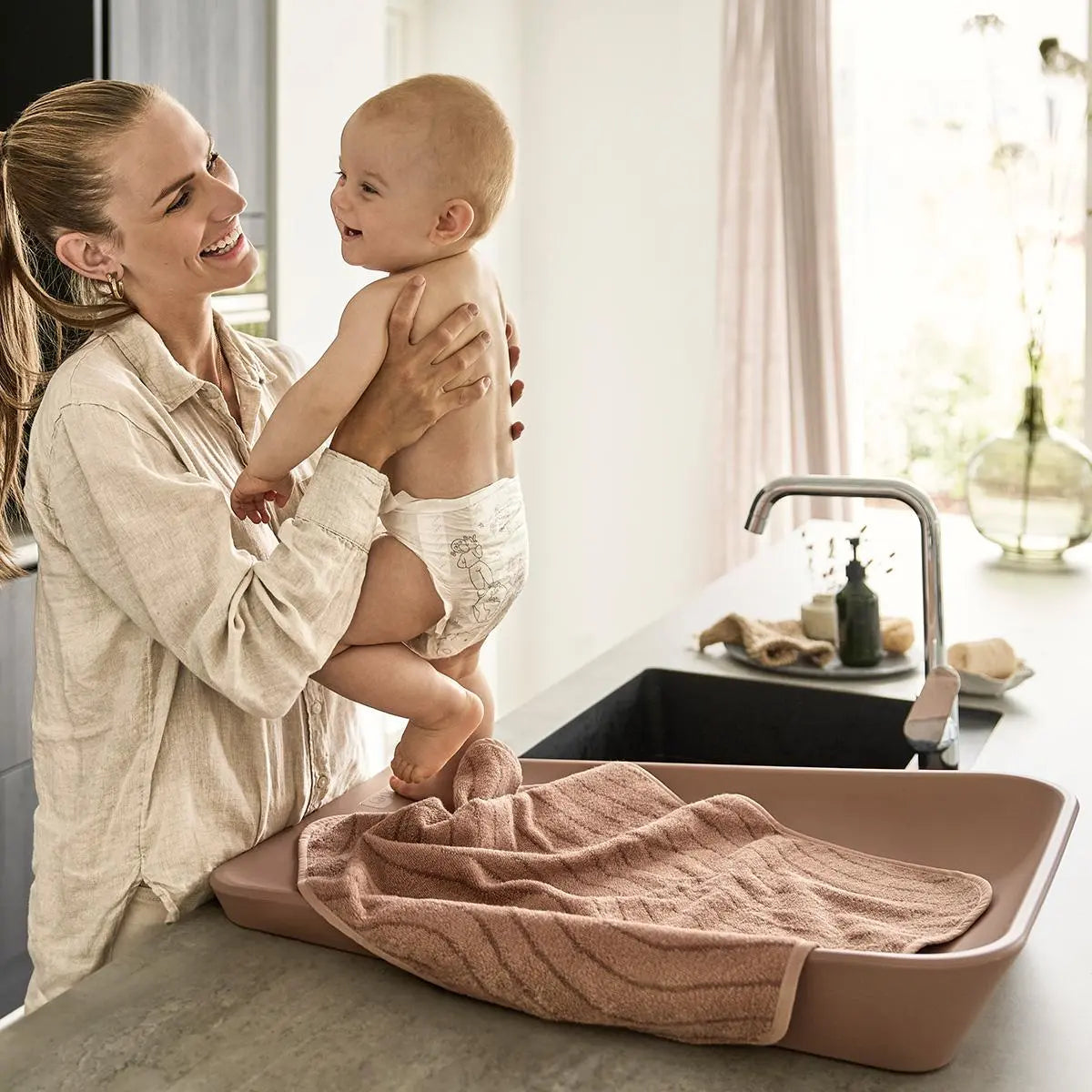 Leander Matty Change Mat - Clay