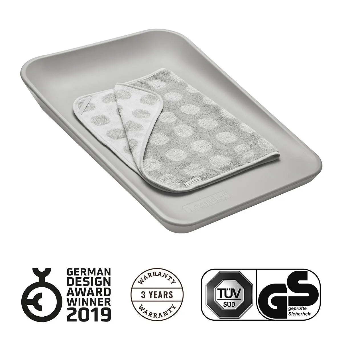 Leander Matty Change Mat - Pearl grey