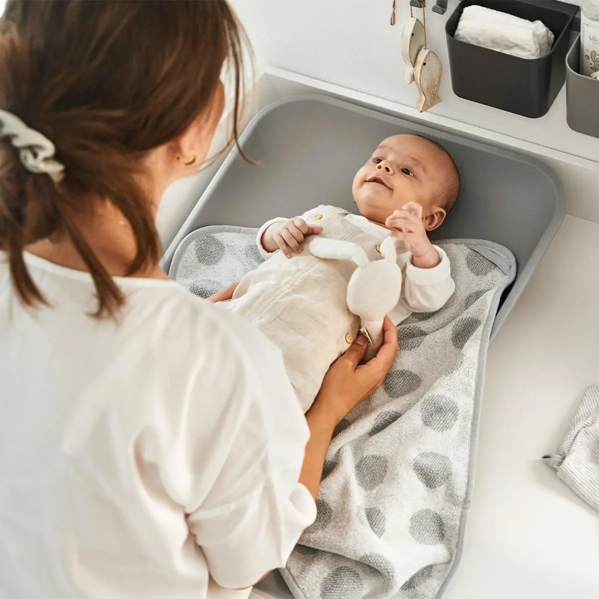 Leander Matty Change Mat - Pearl grey