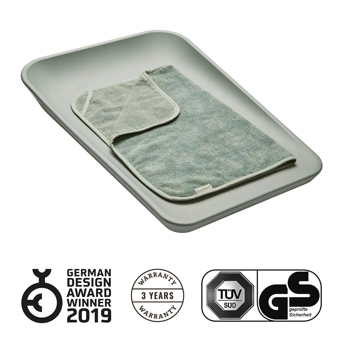 Leander Matty Change Mat - Sage green