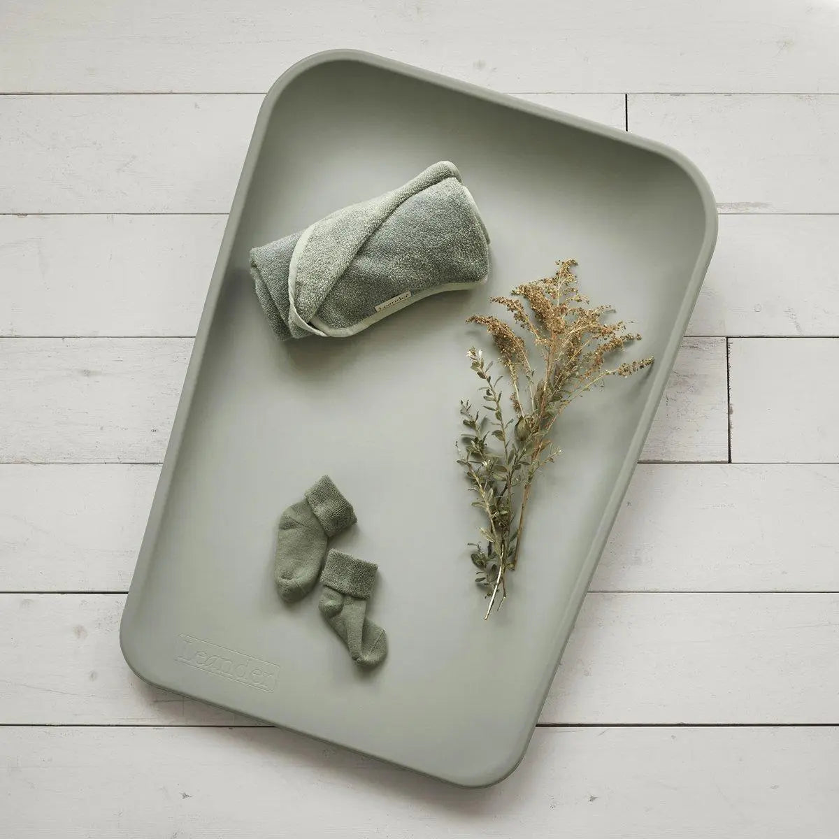 Leander Matty Change Mat - Sage green