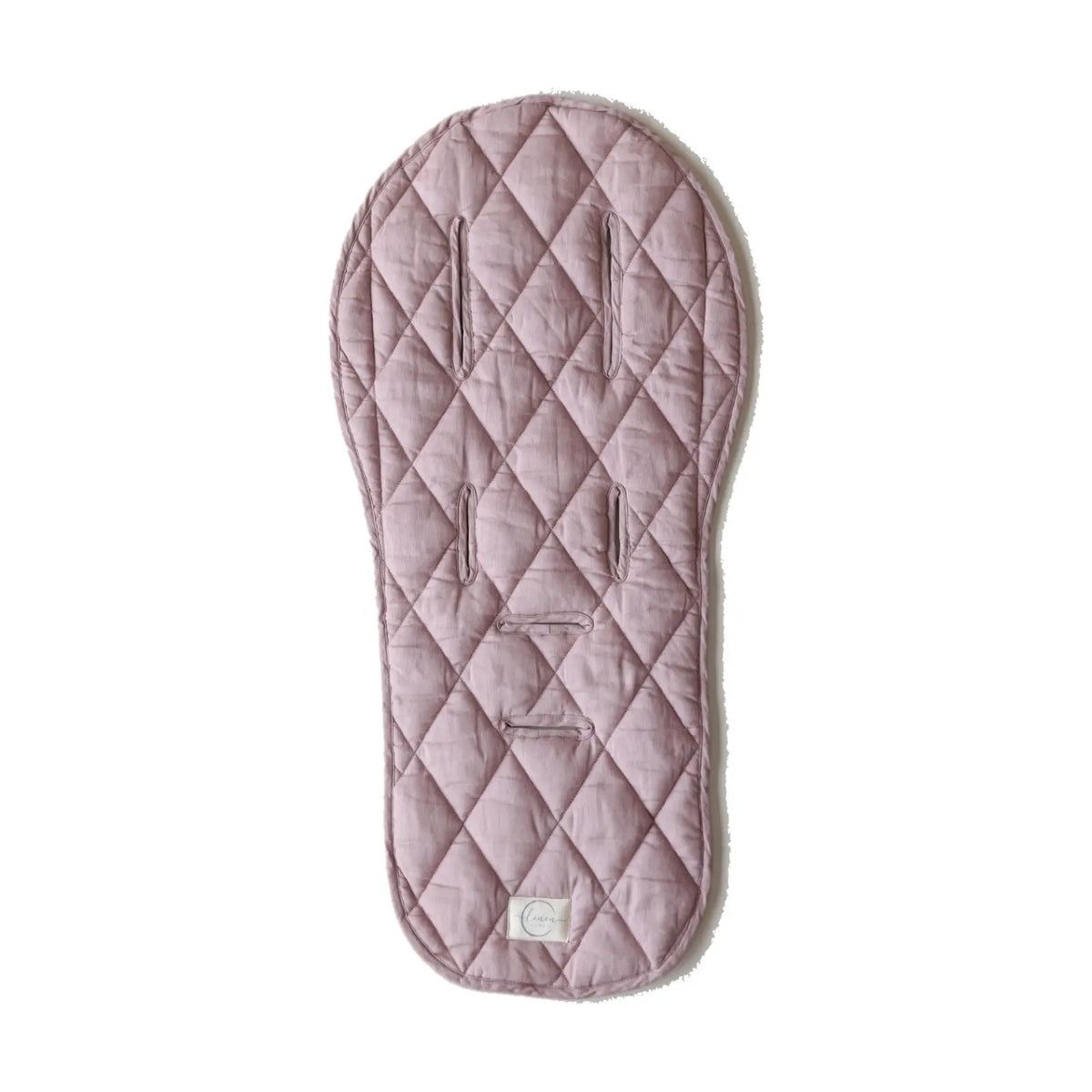 Linen Label pure linen pram liner in Blush