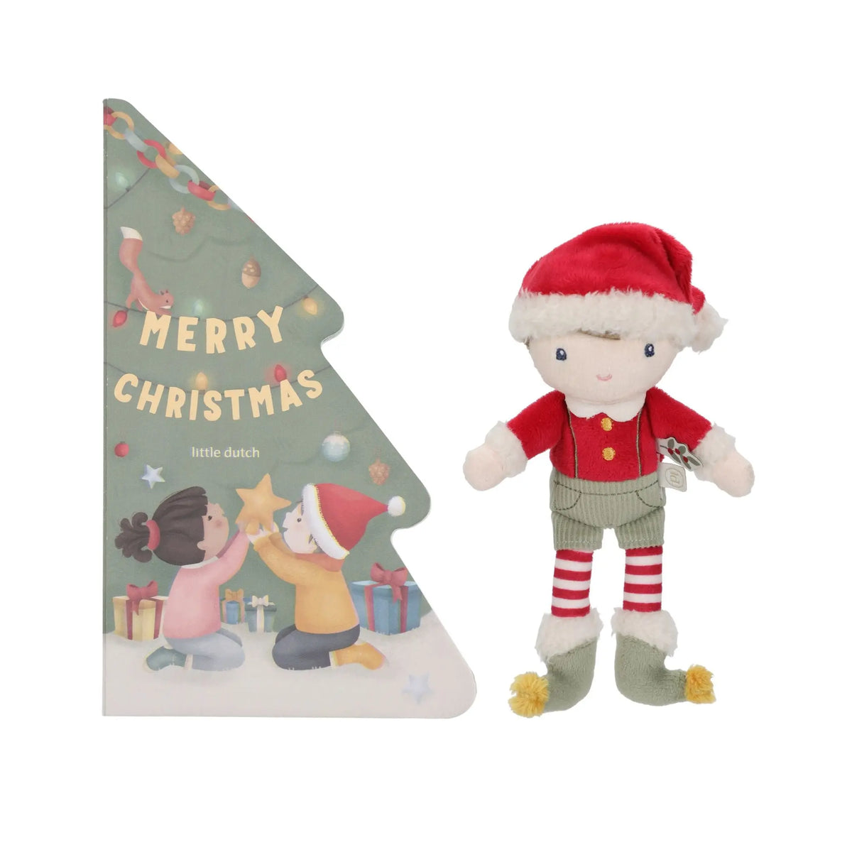 Little Dutch Christmas Book and Cuddle Jim gift set