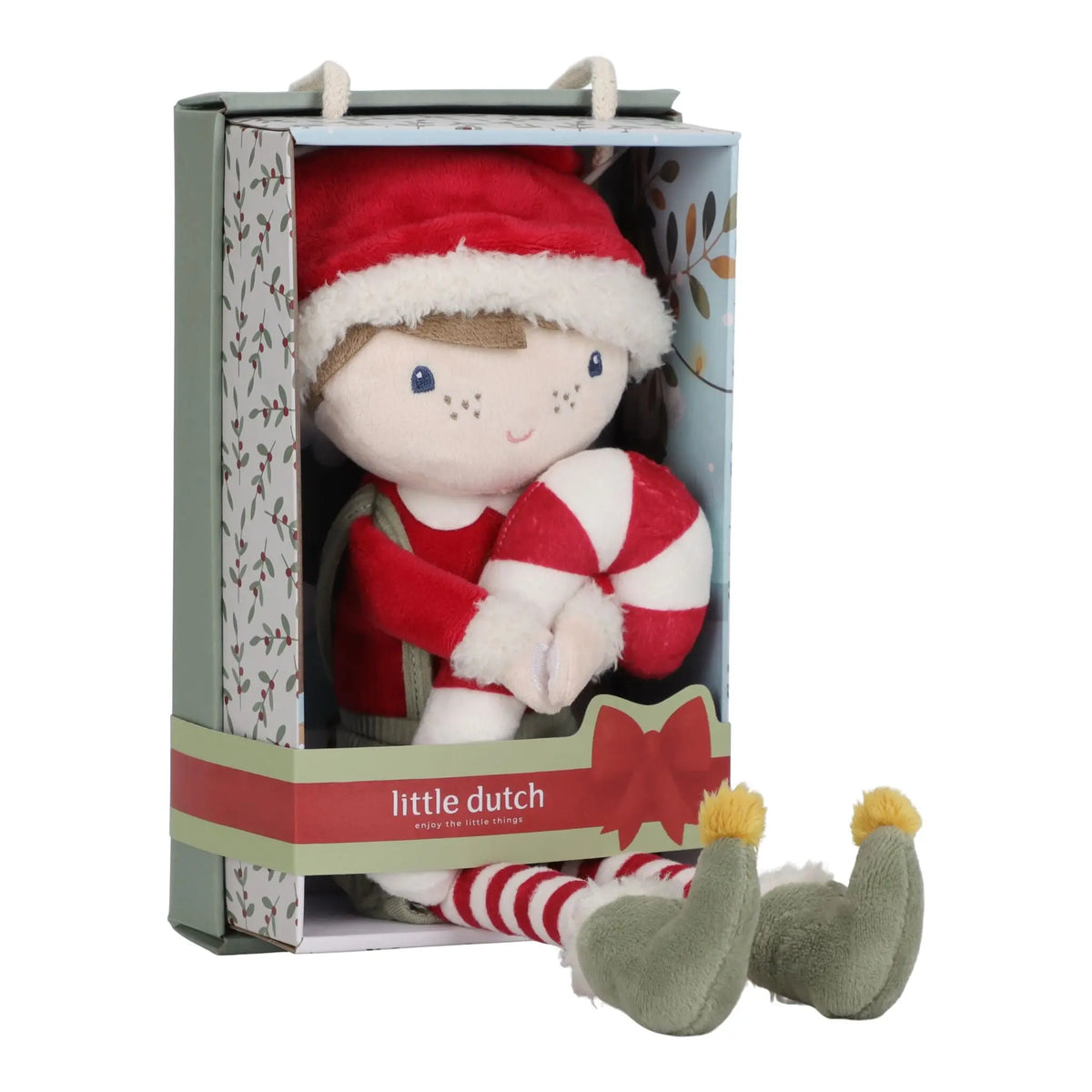 Little Dutch Christmas Doll Jim with candy cane