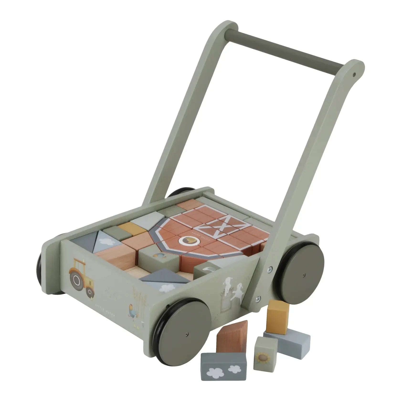 Little Dutch Little Farm Block Trolley
