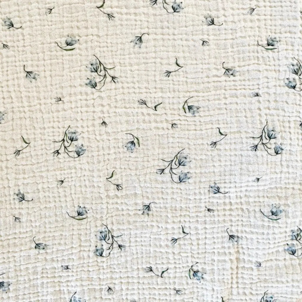 Little Myrtle Organic Cotton Fitted Cot Sheet - Australian Bluebell