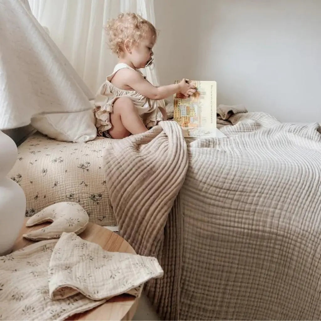 Little Myrtle The Softie Throw - Oatmeal/Neutral