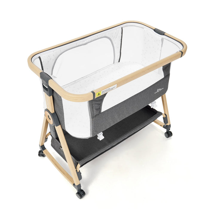 Little Riders Baby Bassinet Airflow with Mattress, Rocking Crib Co-sleeping cradle With Mosquito Net