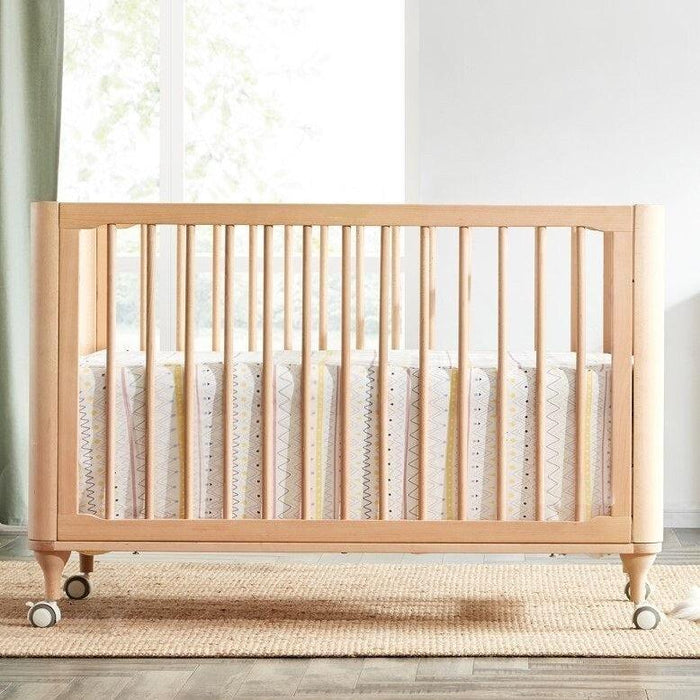 Little Riders Ellaboora Baby Cot 4 in 1 Premium Beach Wood With Mattress