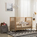 Little Riders Ellaboora Baby Cot 4 in 1 Premium Beach Wood With Mattress