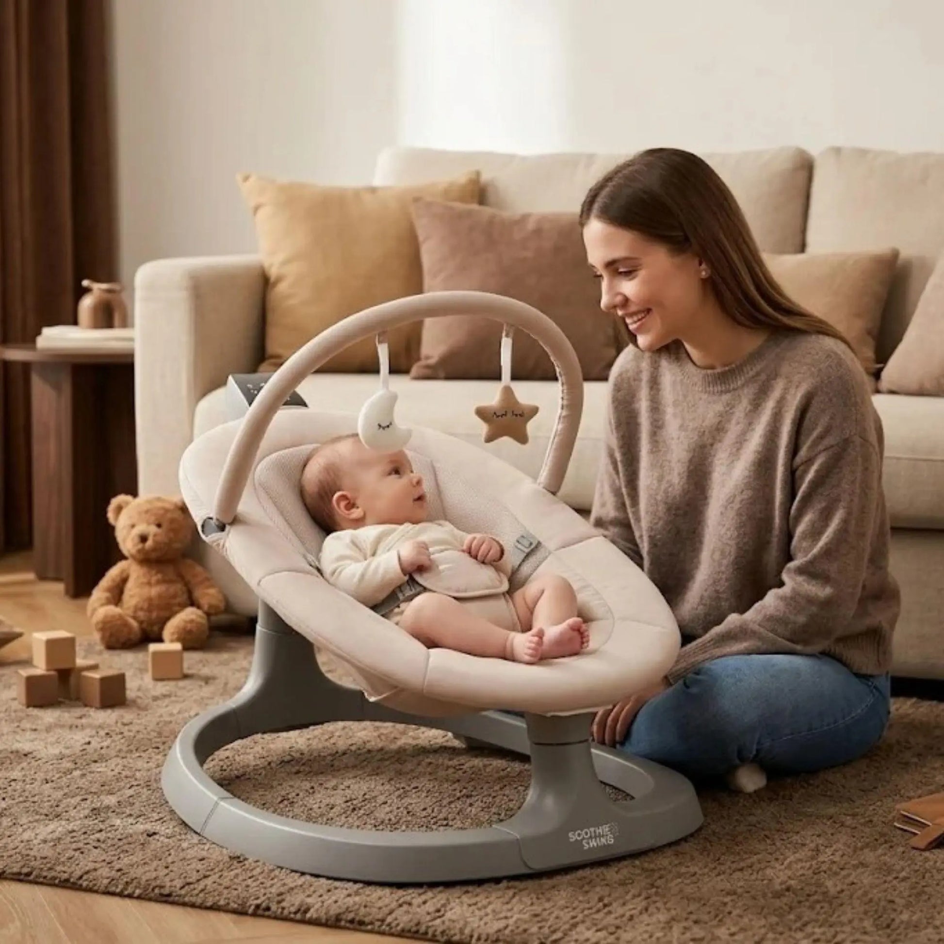 Love N Care Soothe N Swing Electric Baby Swing  