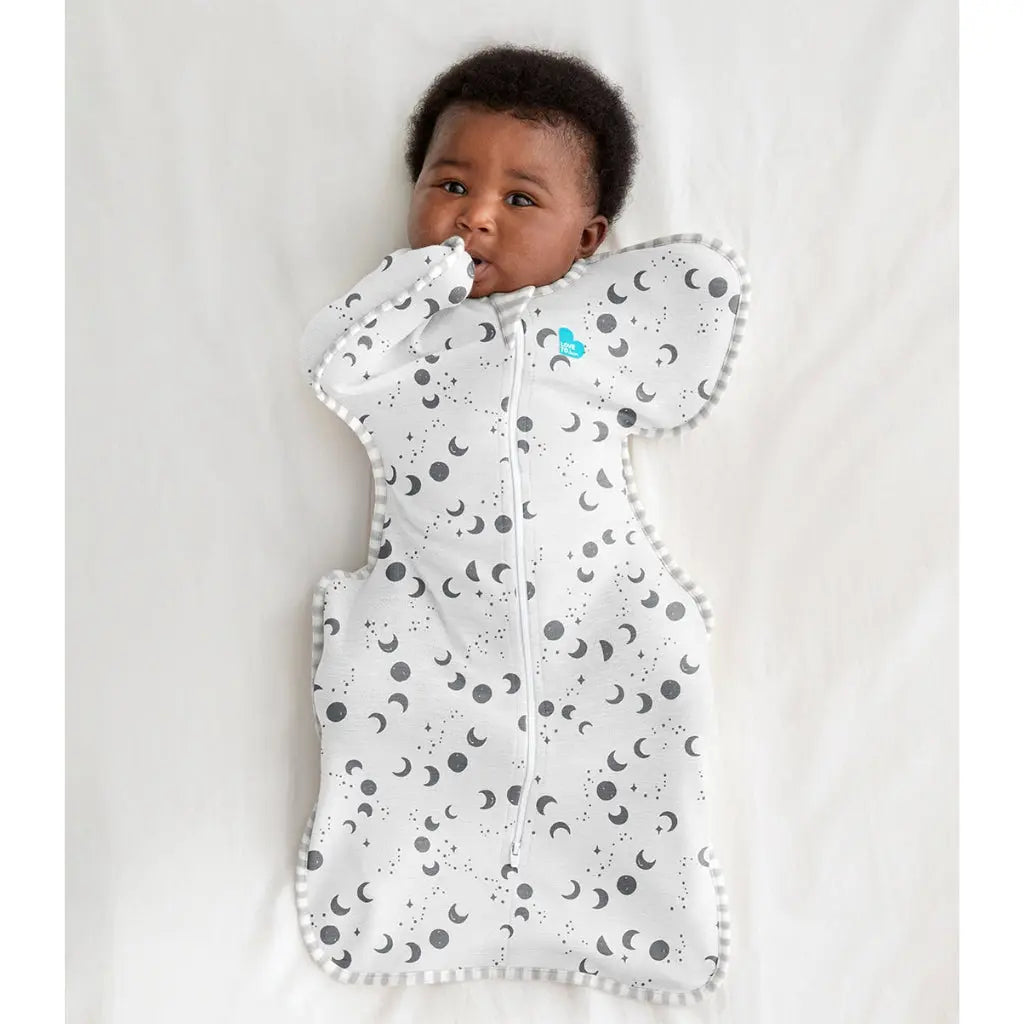 Love To Dream Swaddle Up Bamboo Lite 0.2 Tog Moonscape White
