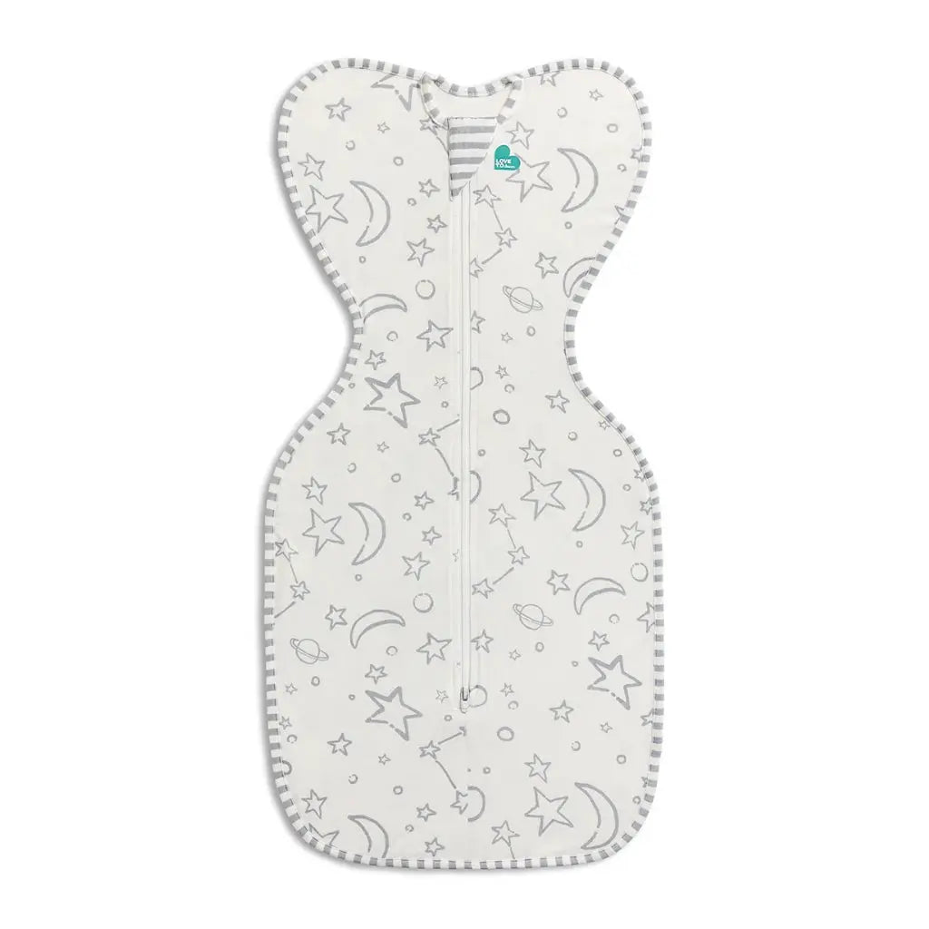 Love To Dream Swaddle Up Bamboo Lite 1 Tog Stars & Moon Cream