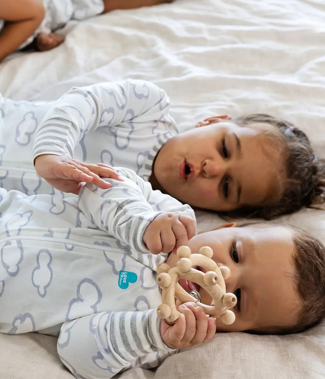 Love to Dream Footless Romper Cotton Grey Daydream