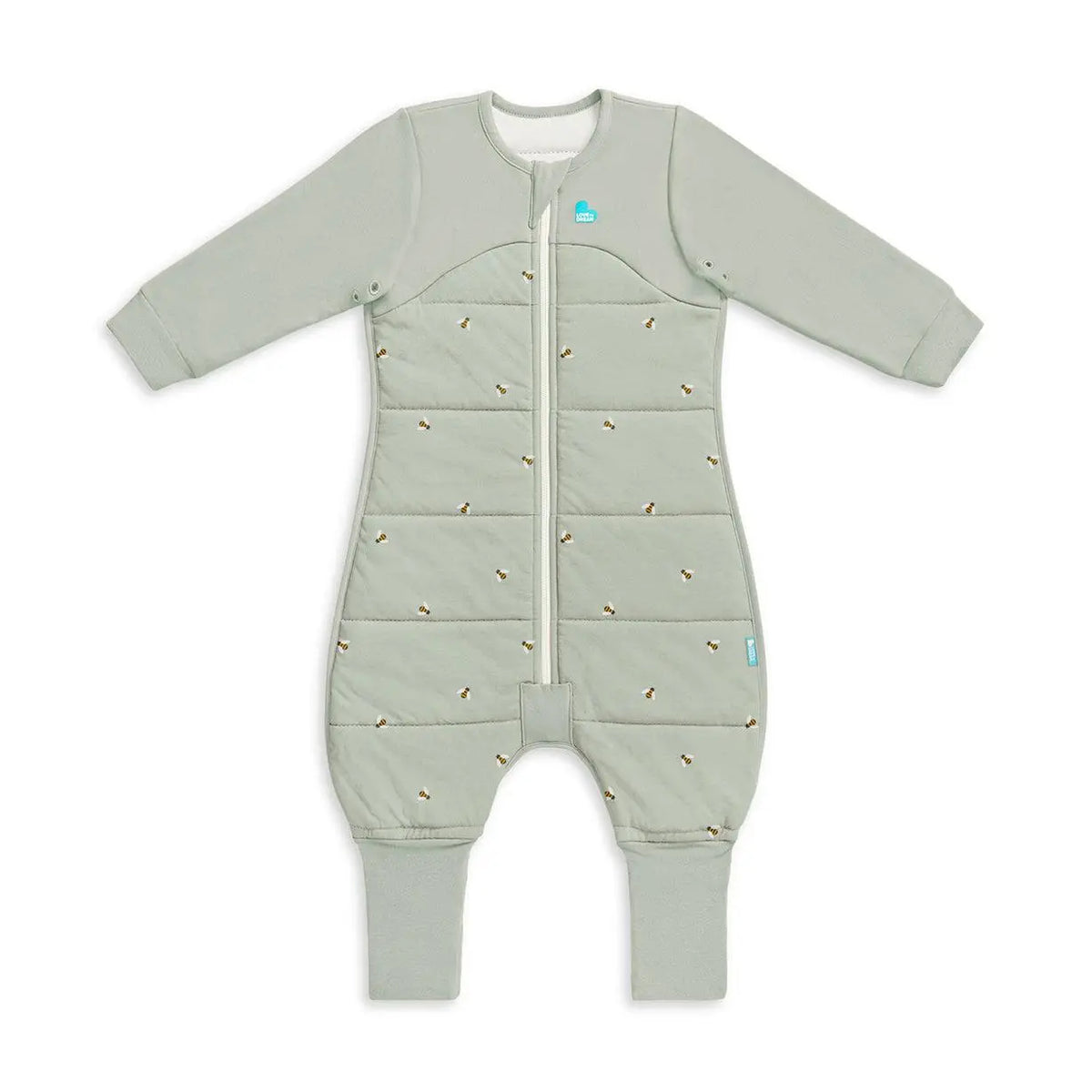 Love to Dream Sleep Suit 2.5 TOG showing legs design for mobile toddler sleepers