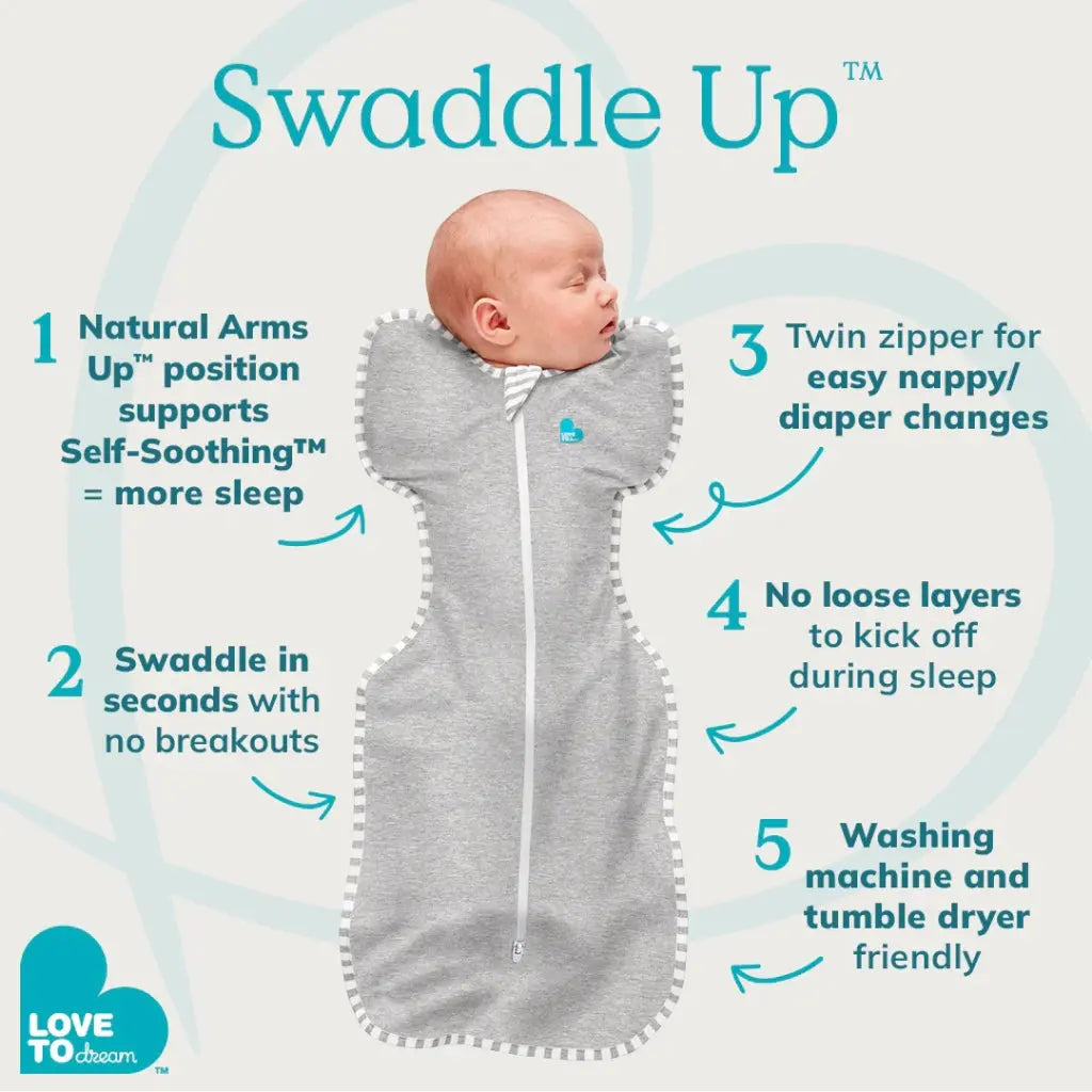 Love to Dream Swaddle Up 0.2 Tog - White Starlight