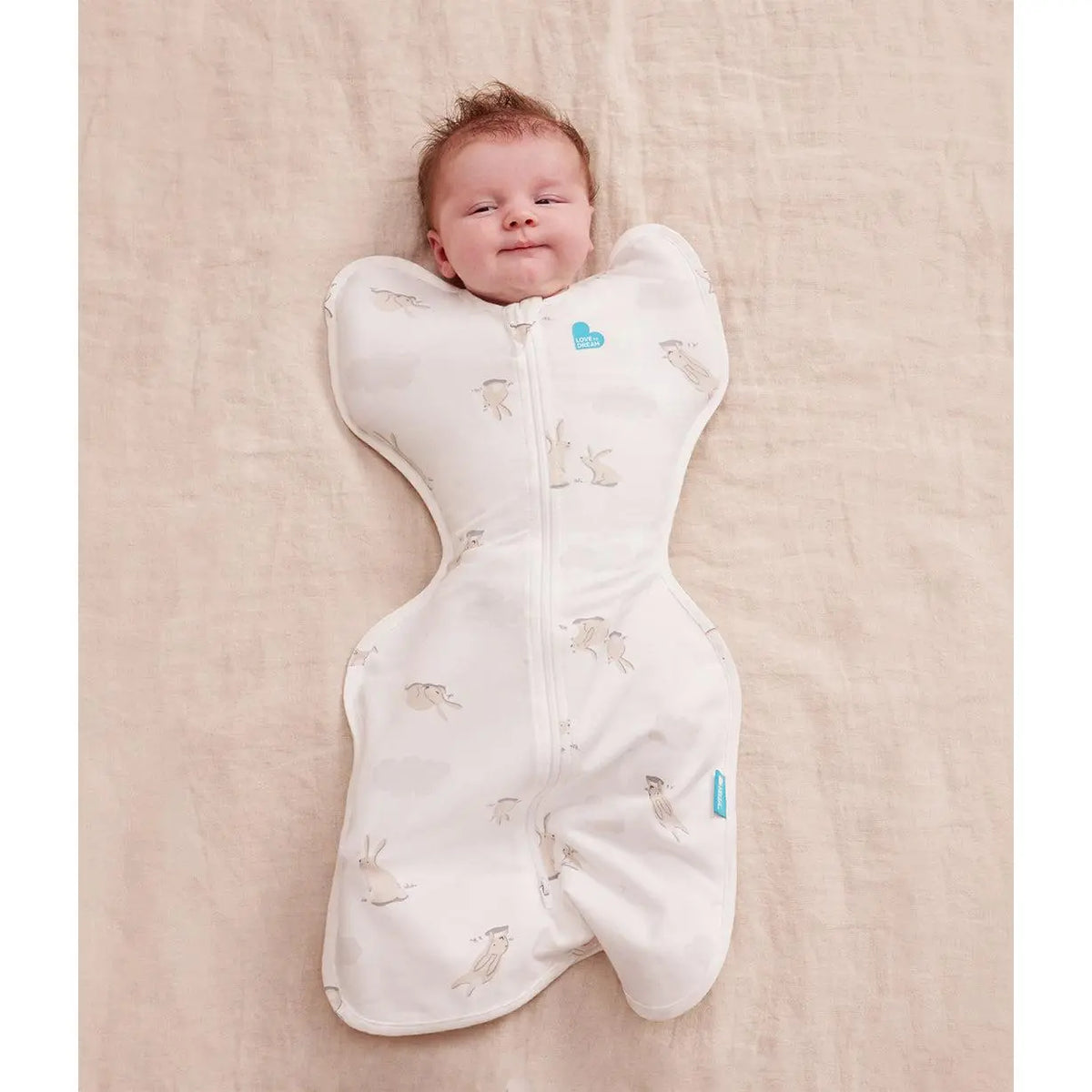 Love to Dream Swaddle Up 1.0 TOG Cotton — Newborn, Small, Medium size comparison