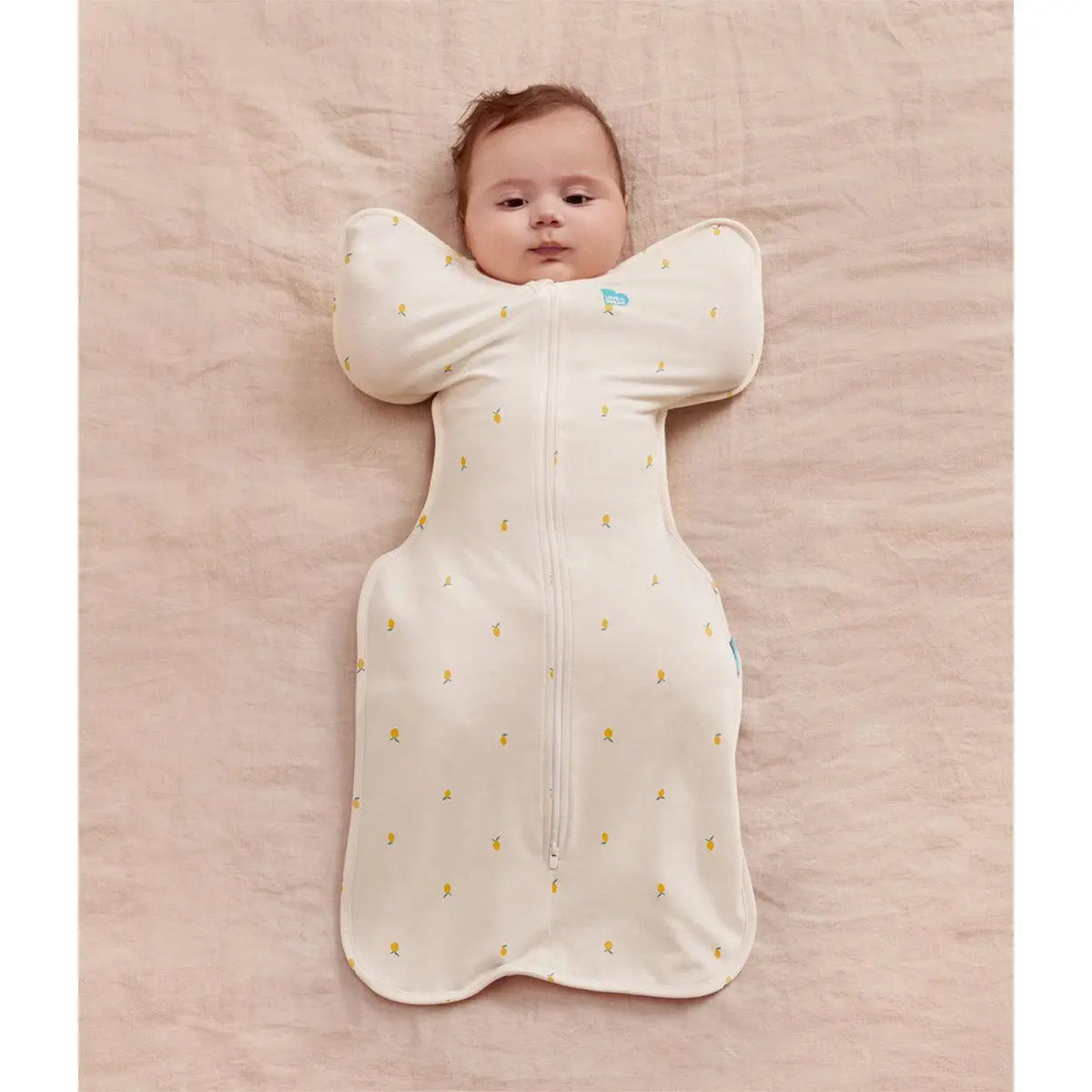 Love to Dream Swaddle Up 1.0 TOG Bamboo Cream Lemons — front product view