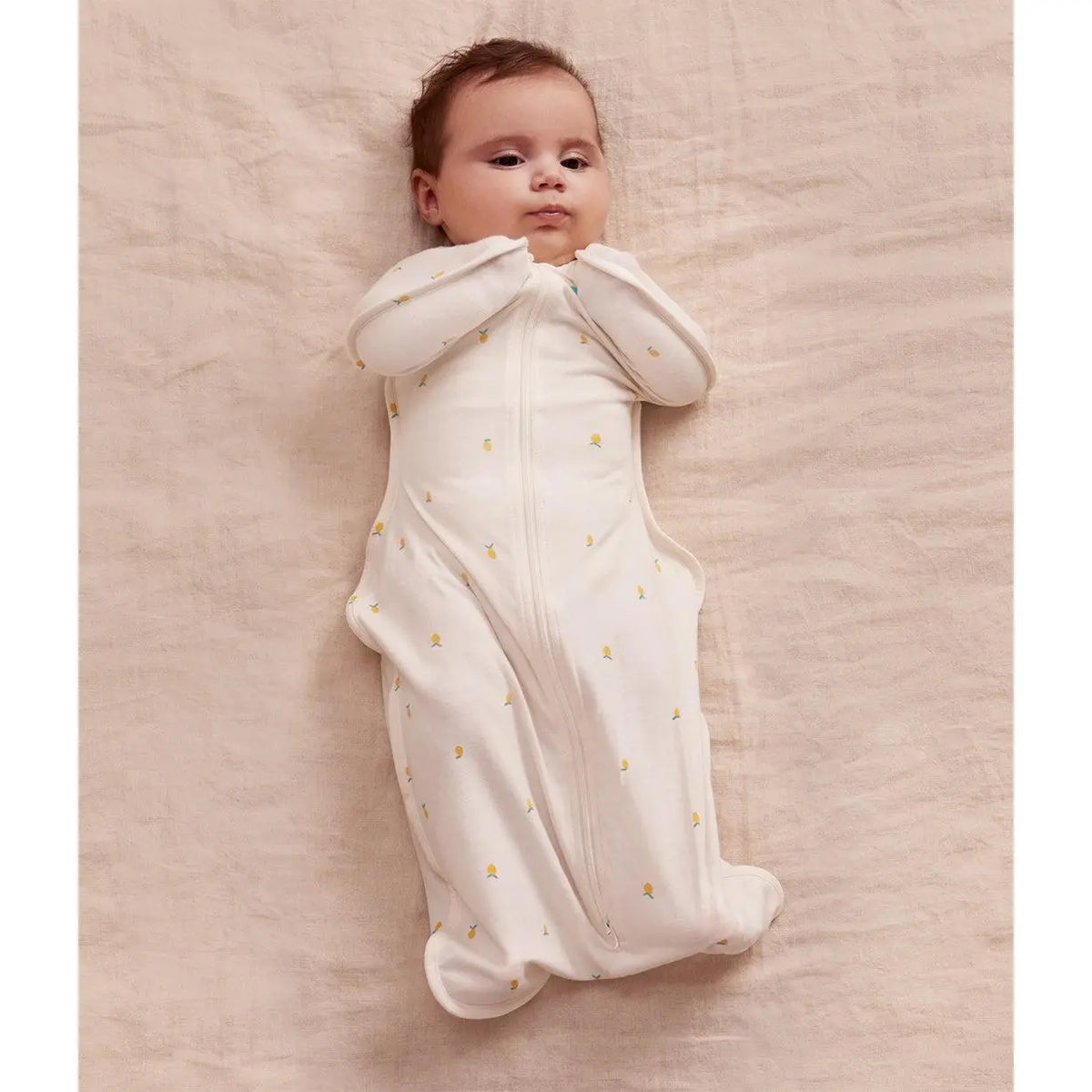 Love to Dream Swaddle Up 1.0 TOG Bamboo — two-way zip and chin guard feature
