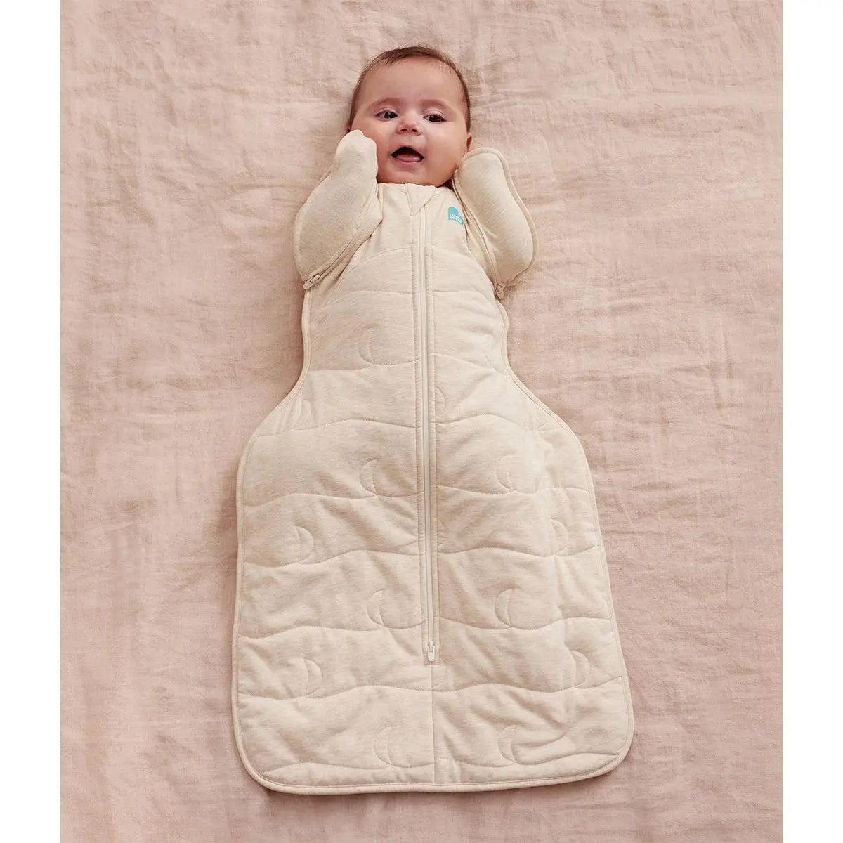 Baby in Love to Dream 3.5 TOG Transition Bag Oatmeal Moon Quilting winter swaddle